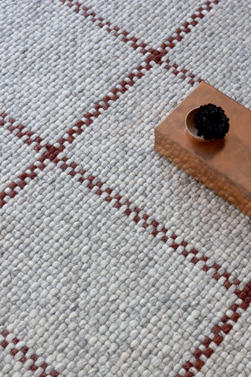 Brink & Campman Craft Matter Check Ash Stone Red 049100 - Image 6
