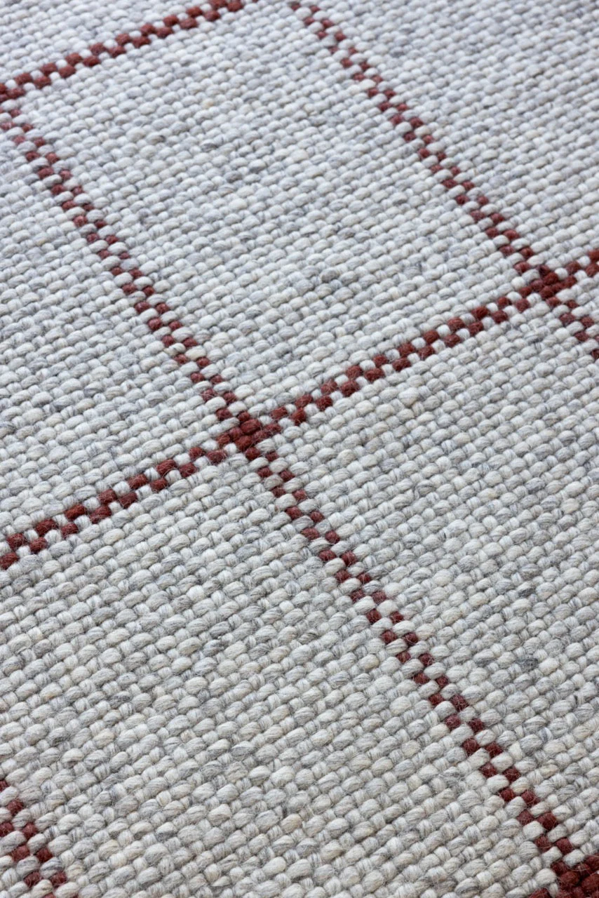 Brink & Campman Craft Matter Check Ash Stone Red 049100 - Image 7