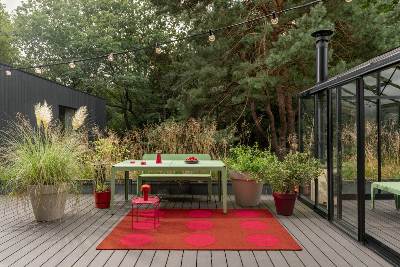 Brink & Campman Festival Dots Olive Red 495800 - Image 2