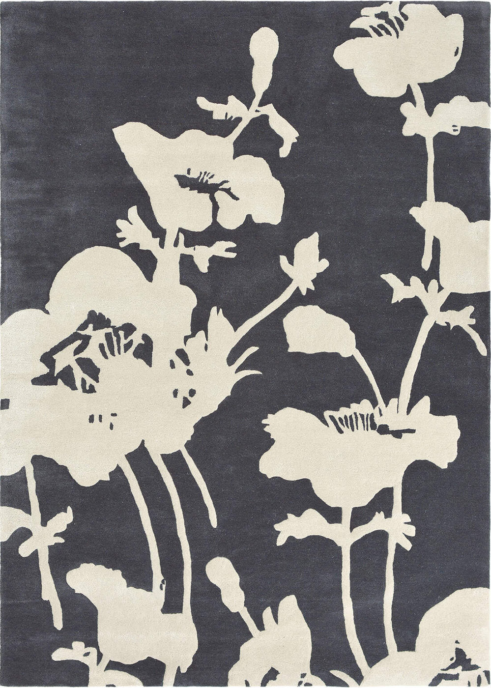 Florence Broadhurst Floral 300 Charcoal 039604 - Image 2