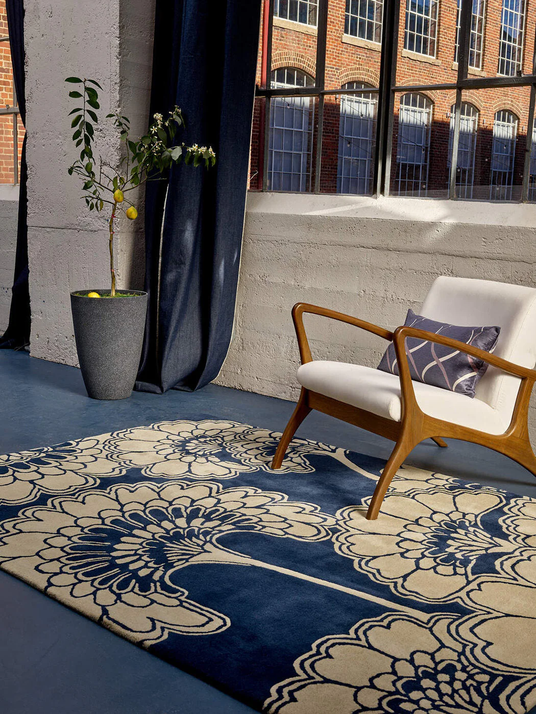 Florence Broadhurst Japanese Floral Midnight 039708 - Image 2