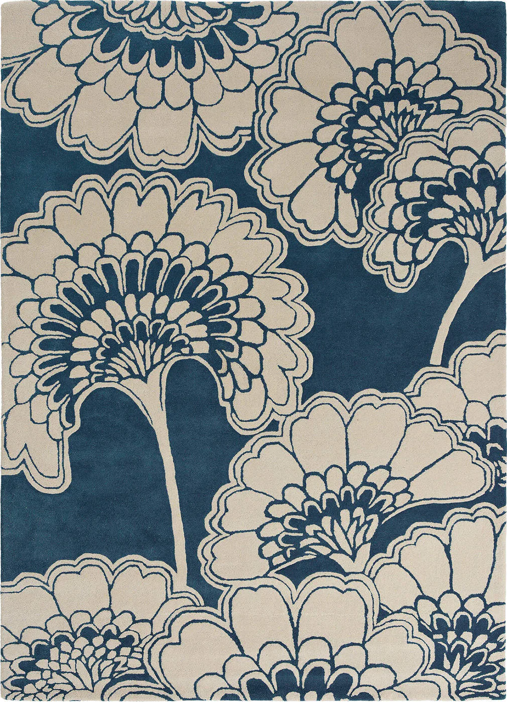 Florence Broadhurst Japanese Floral Midnight 039708 - Image 3