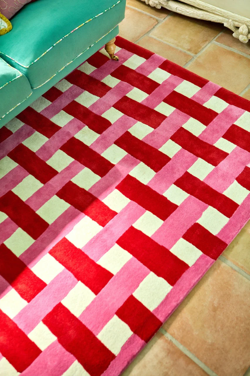 Harlequin Basketweave Coral Rose 144102 - Image 7