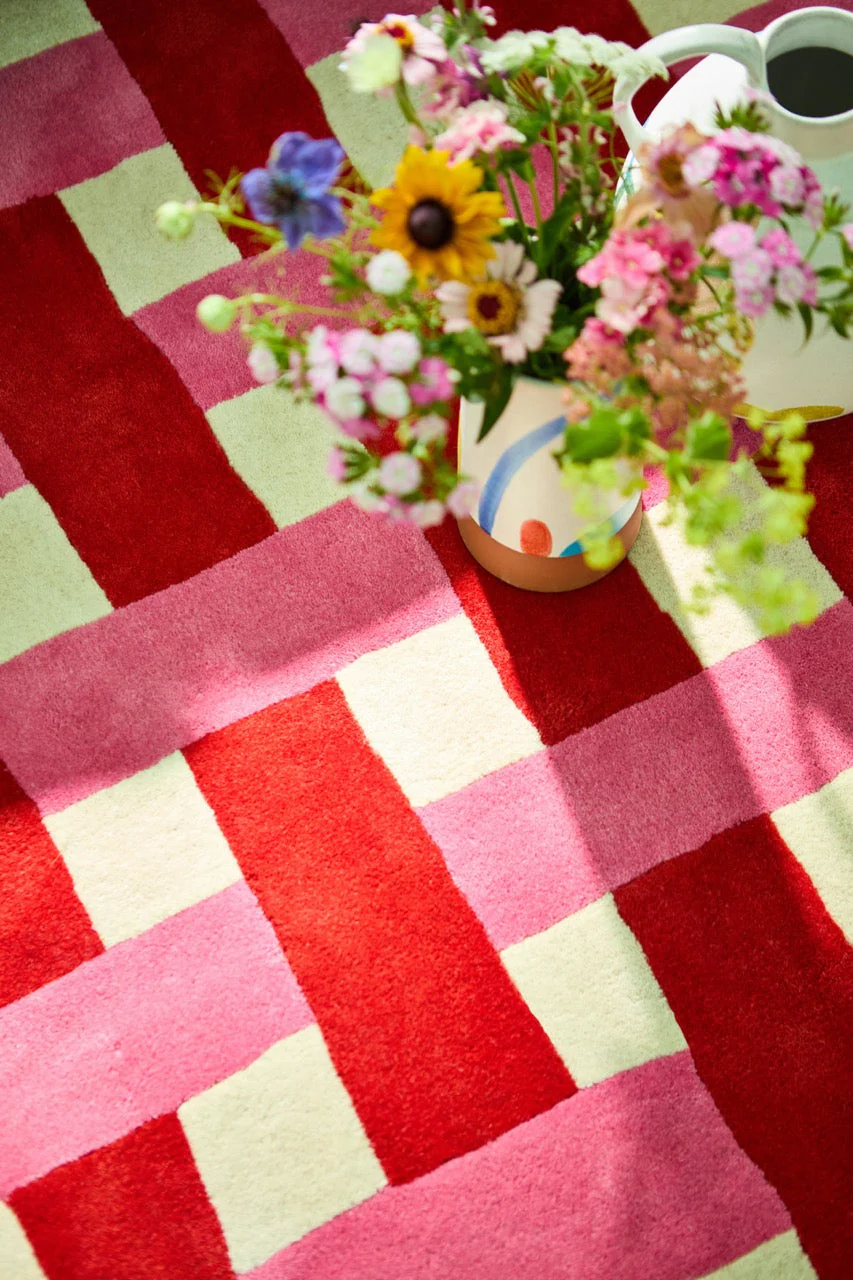 Harlequin Basketweave Coral Rose 144102 - Image 8