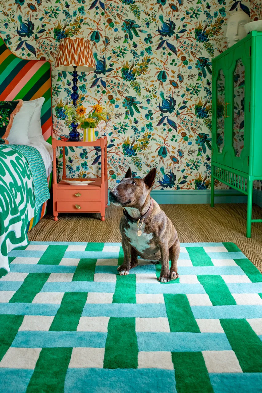 Harlequin Basketweave Emerald Aquamarine 144107 - Image 3