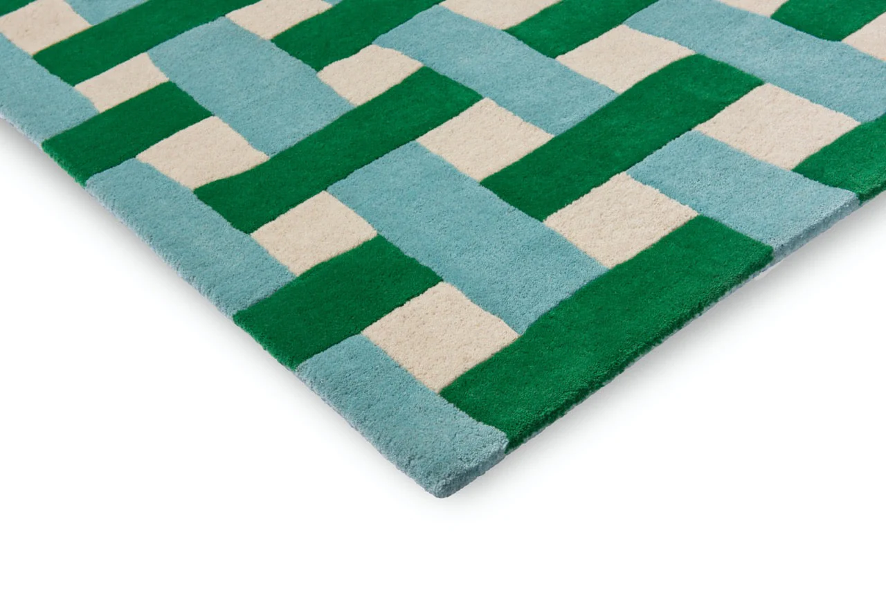 Harlequin Basketweave Emerald Aquamarine 144107 - Image 6