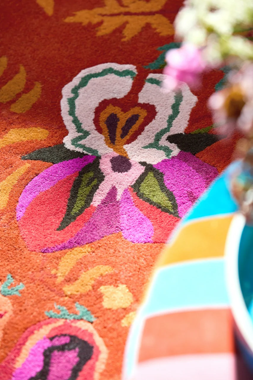 Harlequin Wonderland Floral Amber Lapis 144713 - Image 8