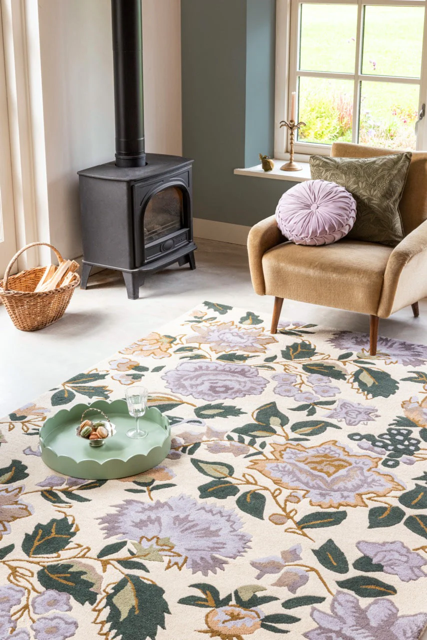 Laura Ashley Wendling Floral Heather Purple 083104 - Image 7