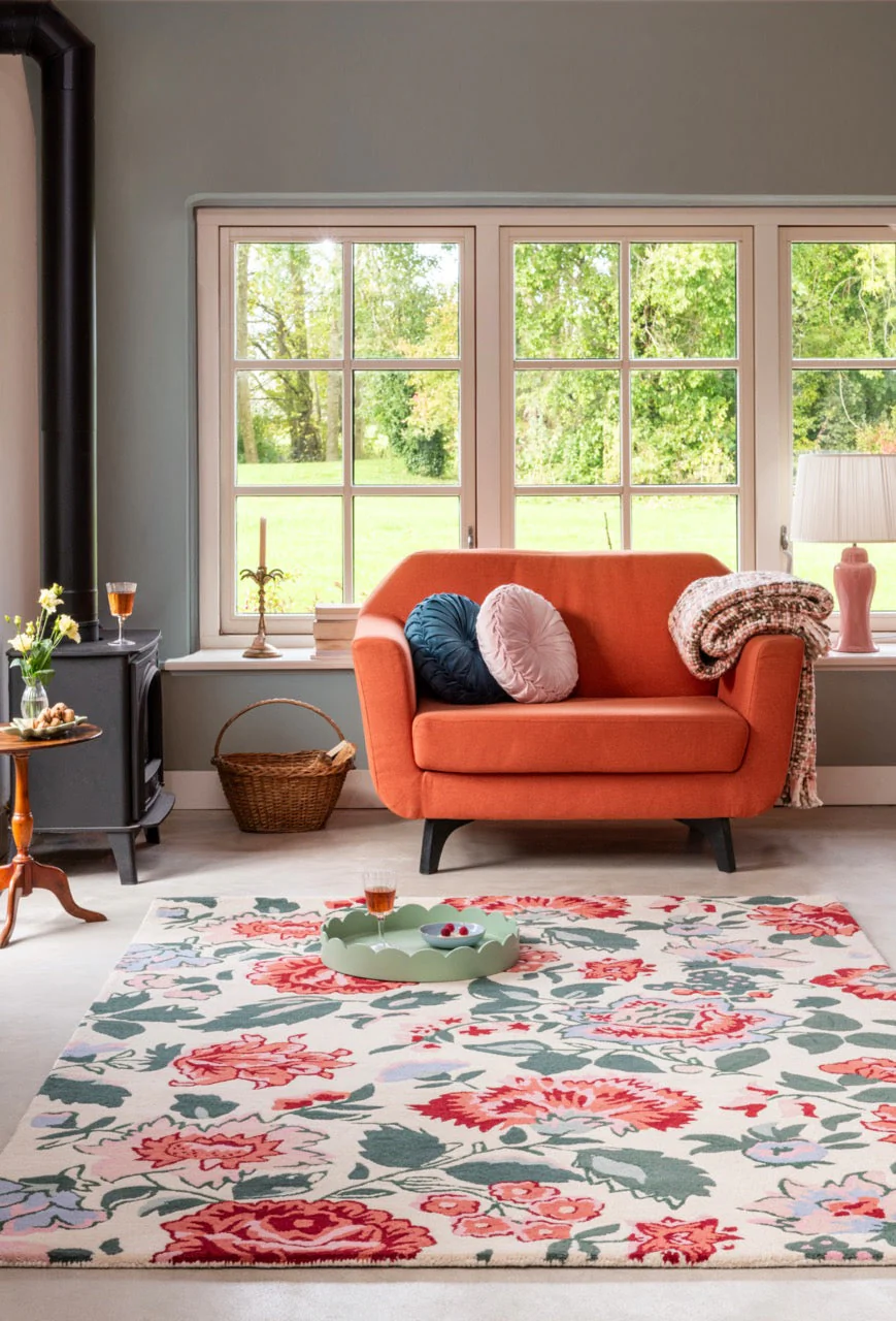 Laura Ashley Wendling Floral Poppy Red 083100 - Image 2