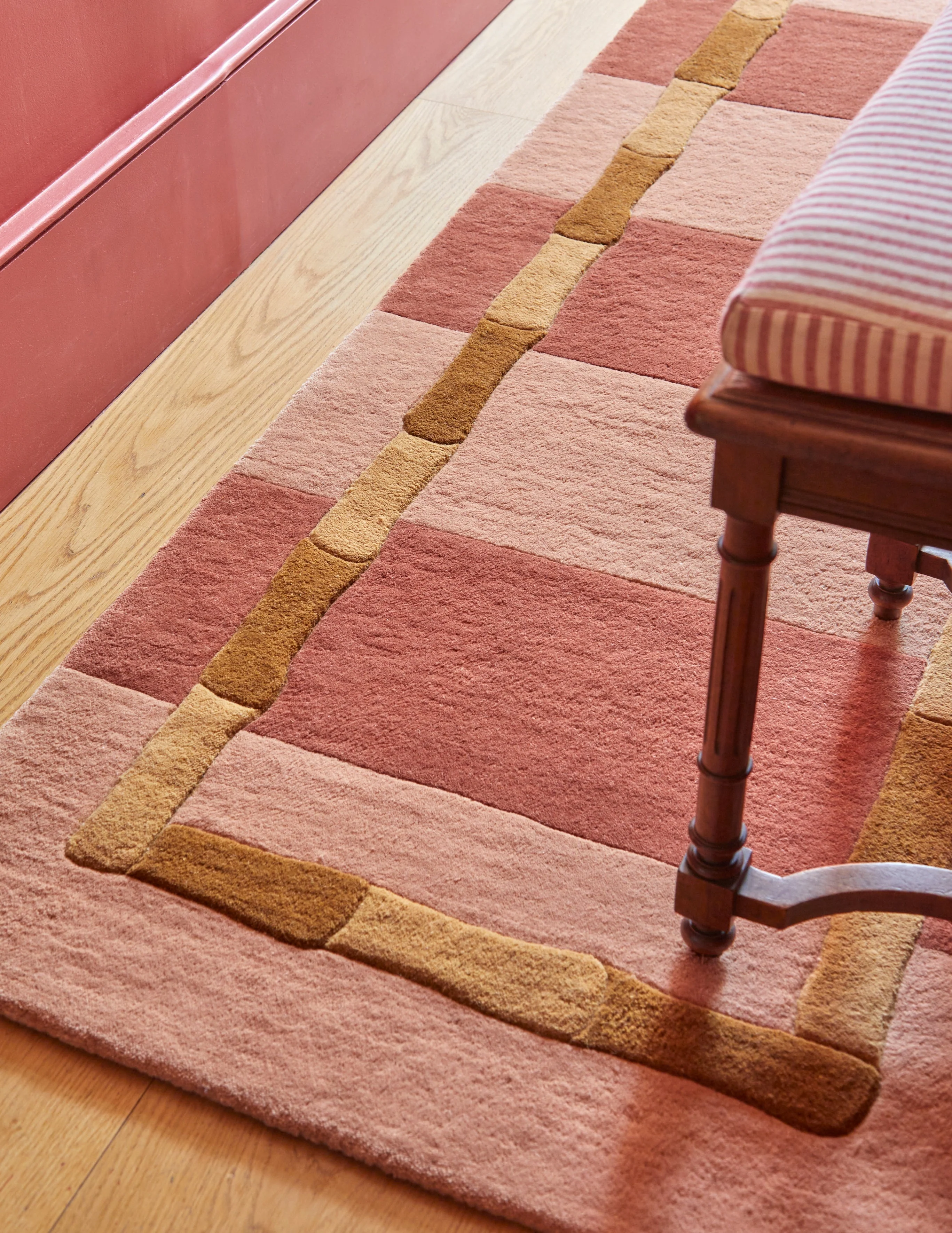 Layered Alice Crawley Bamboo Stripe Terracotta - Image 5