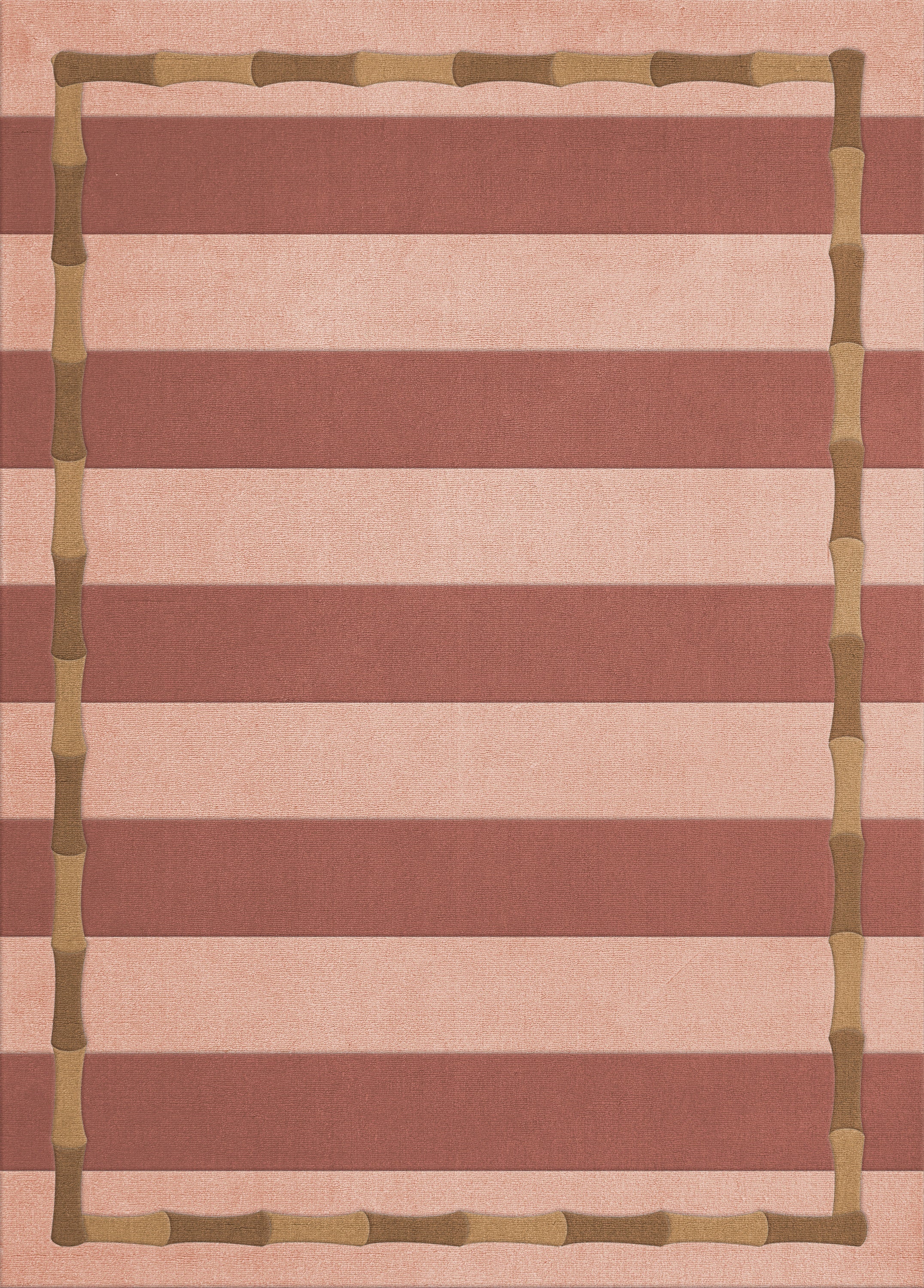 Layered Alice Crawley Bamboo Stripe Terracotta - Image 6