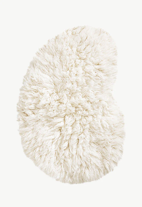 Layered Residue Flokati Bone White - Image 5