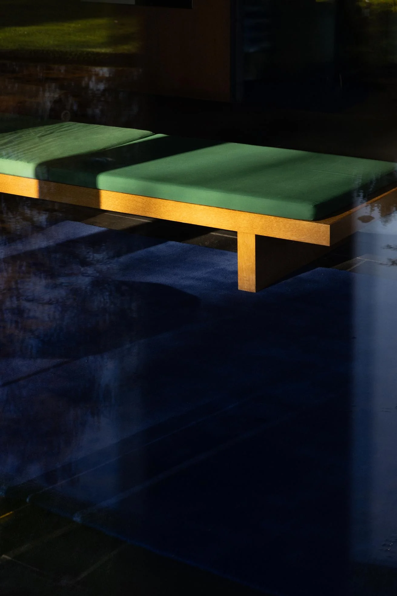 Layered Solid Wool Blue Foncé - Image 8