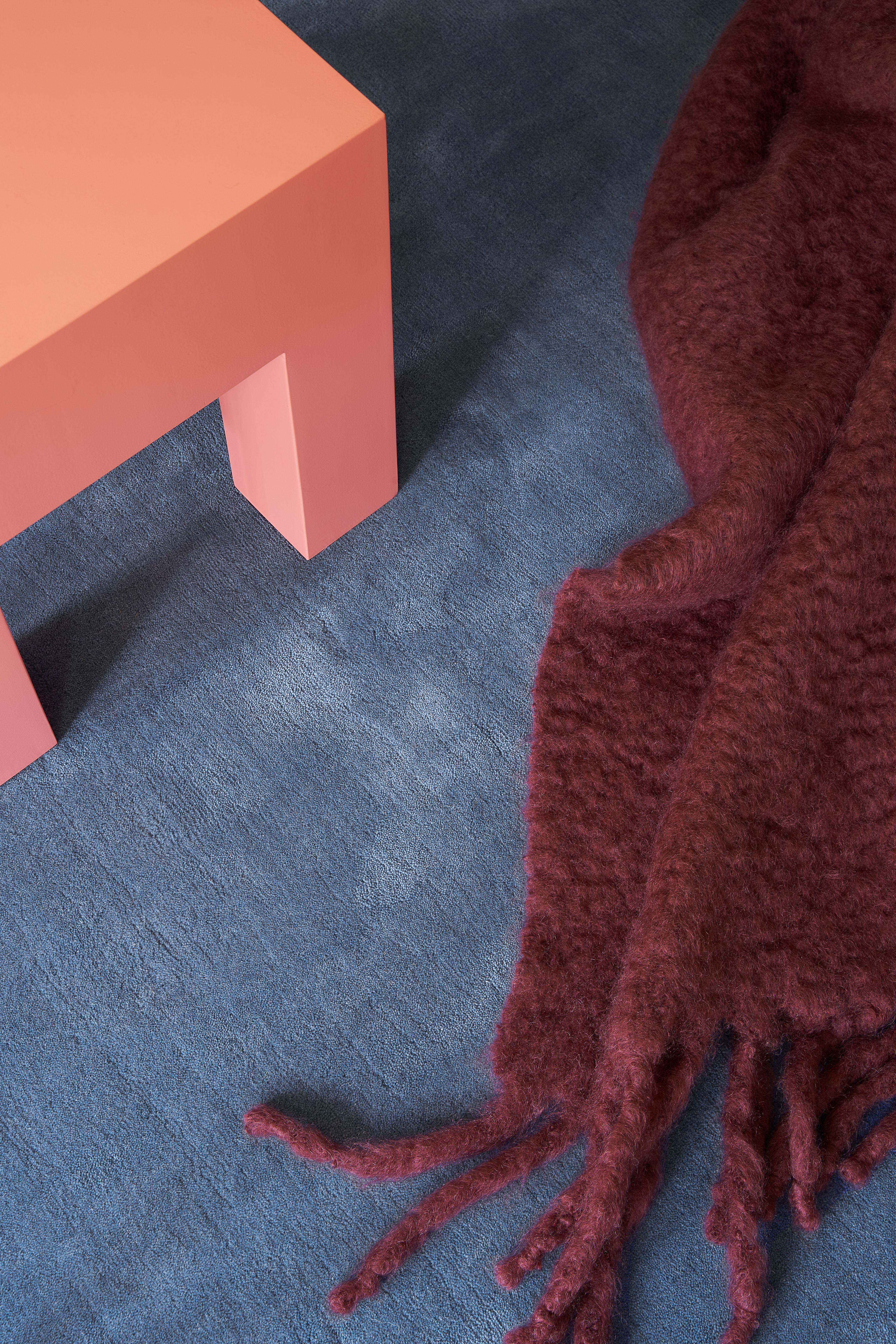 Layered Solid Wool Cornflower Blue - Image 4