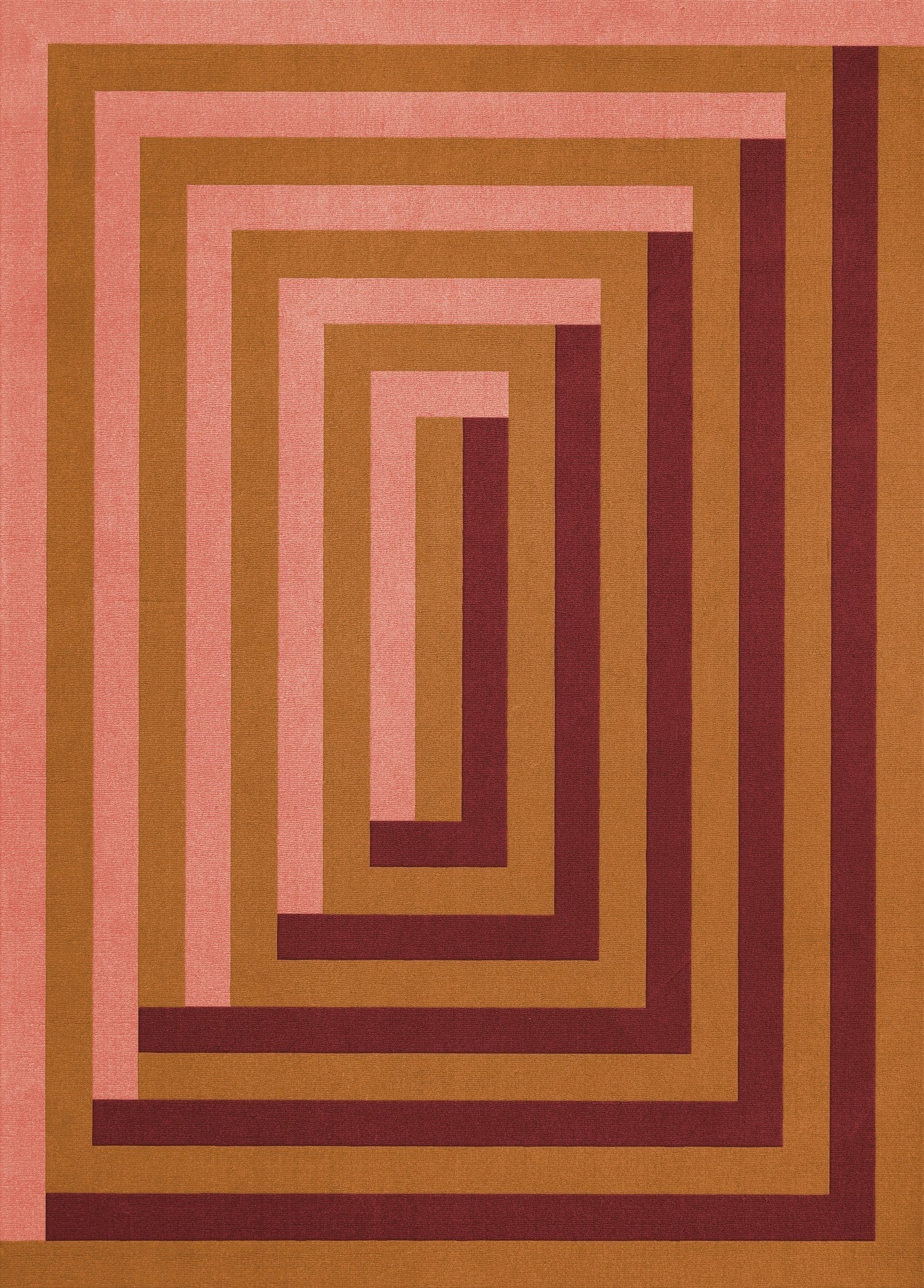 Layered Teklan Labyrinth Coral Pink - Image 5