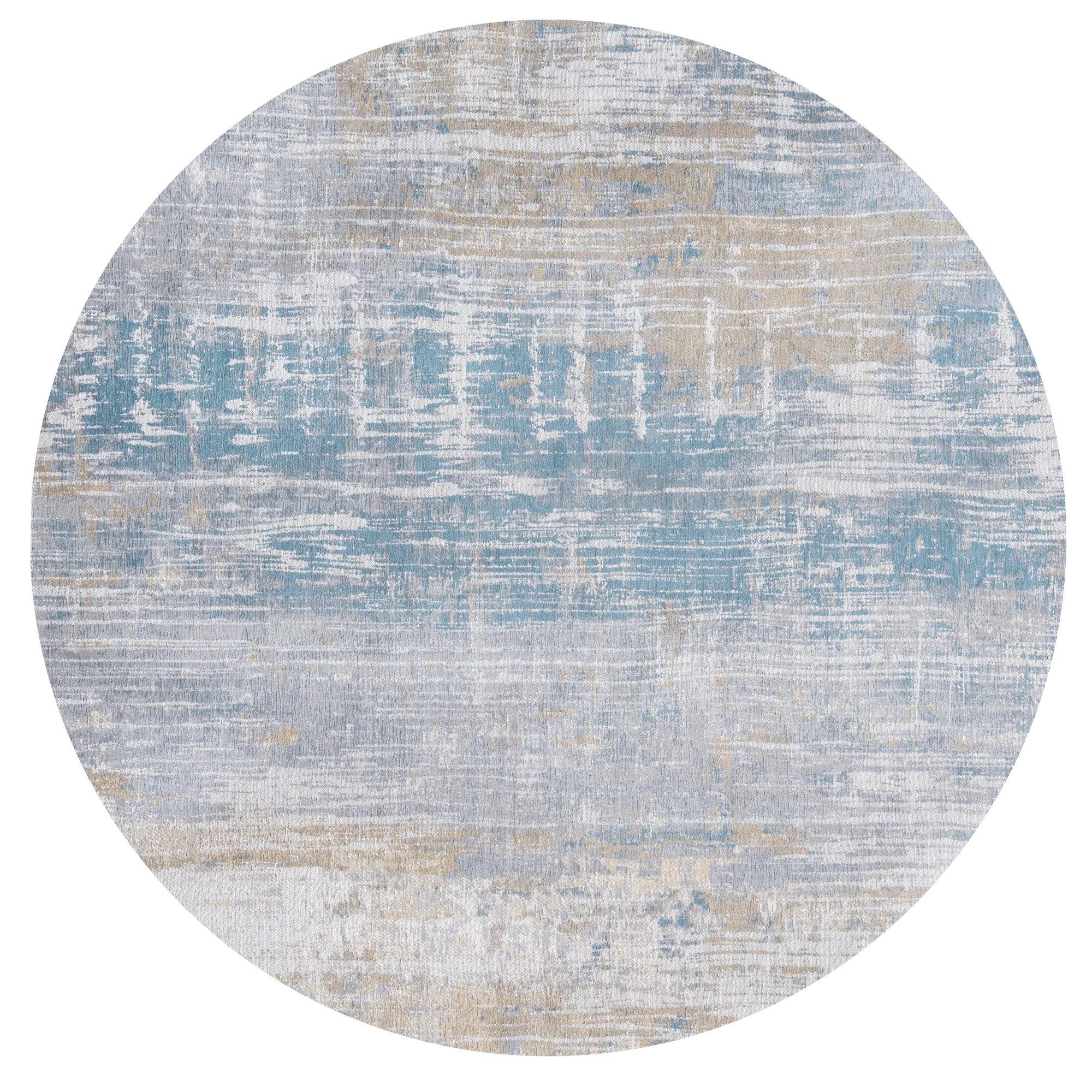 Louis de Poortere Atlantic Streaks Round Long Island Blue 8718 - Image 6