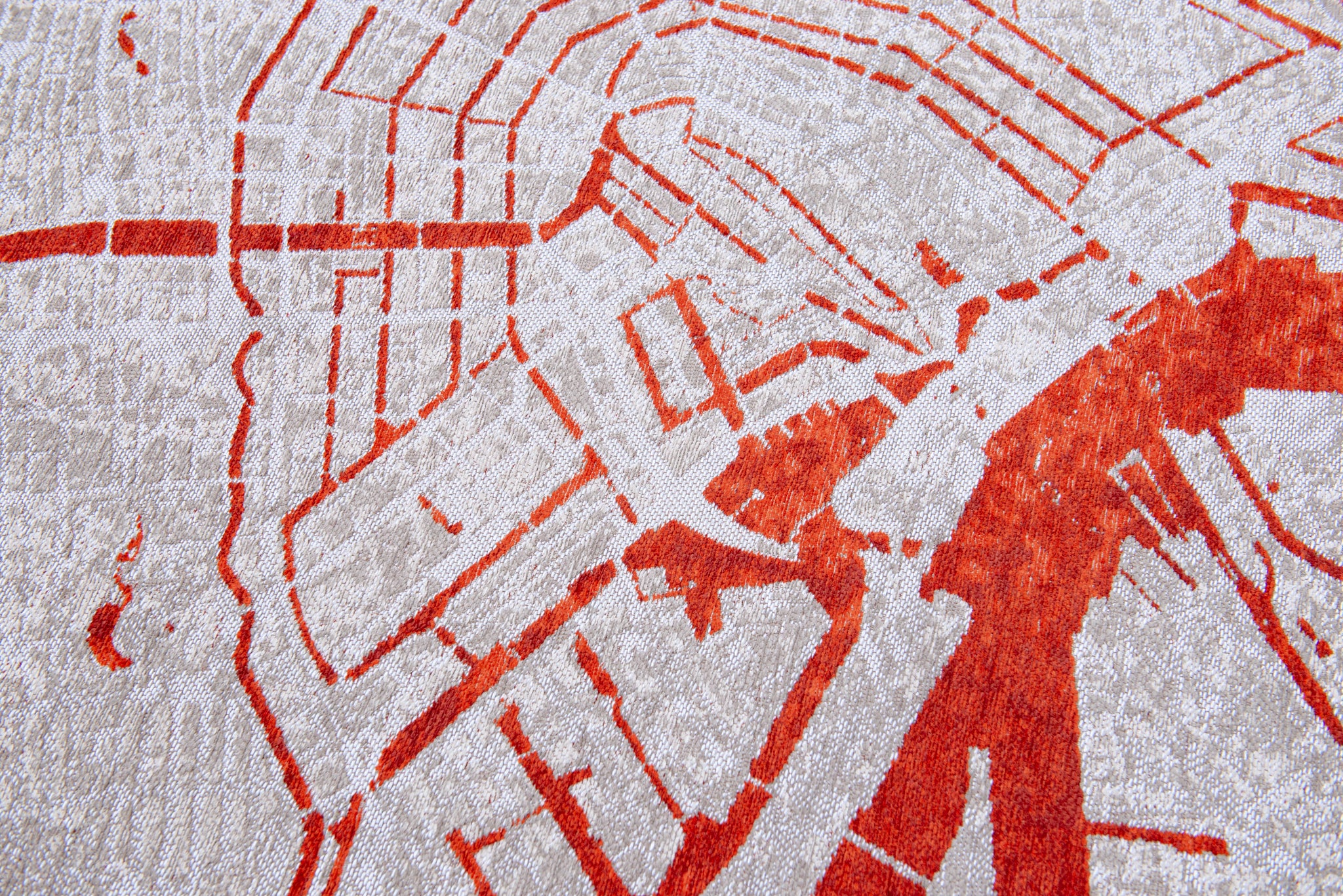 Louis de Poortere Cities Amsterdam Orange Cut 9323 - Image 7
