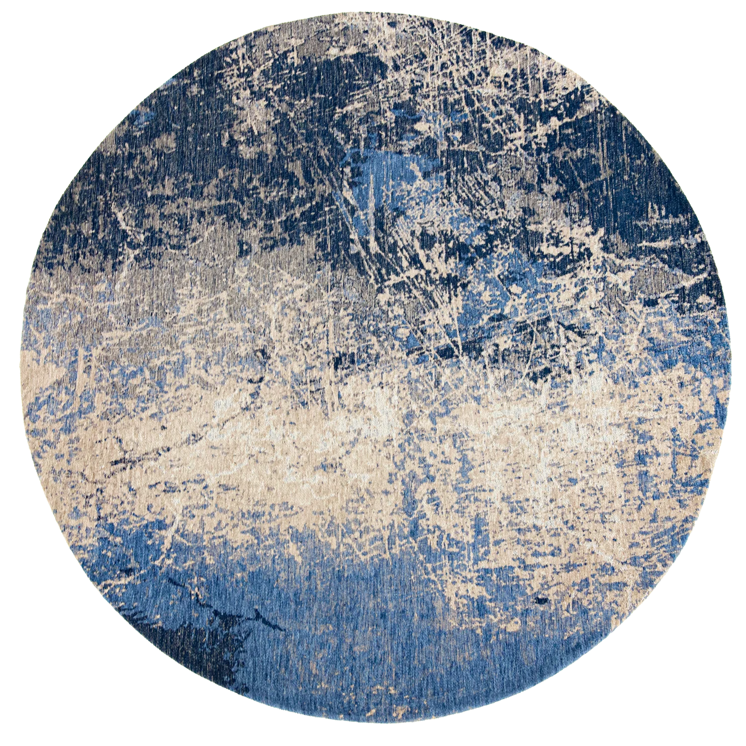 Louis de Poortere Mad Men Cracks Round Abyss Blue 8629 - Image 6