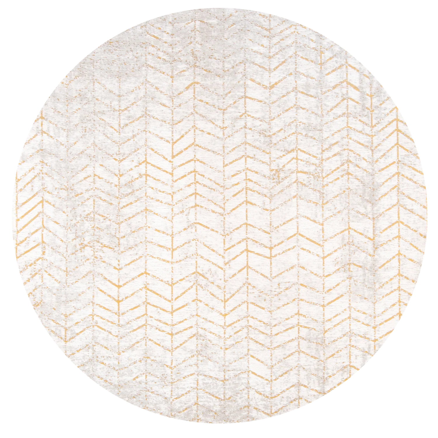 Louis de Poortere Mad Men Jacob's Ladder Round Central Yellow 8928 - Image 4
