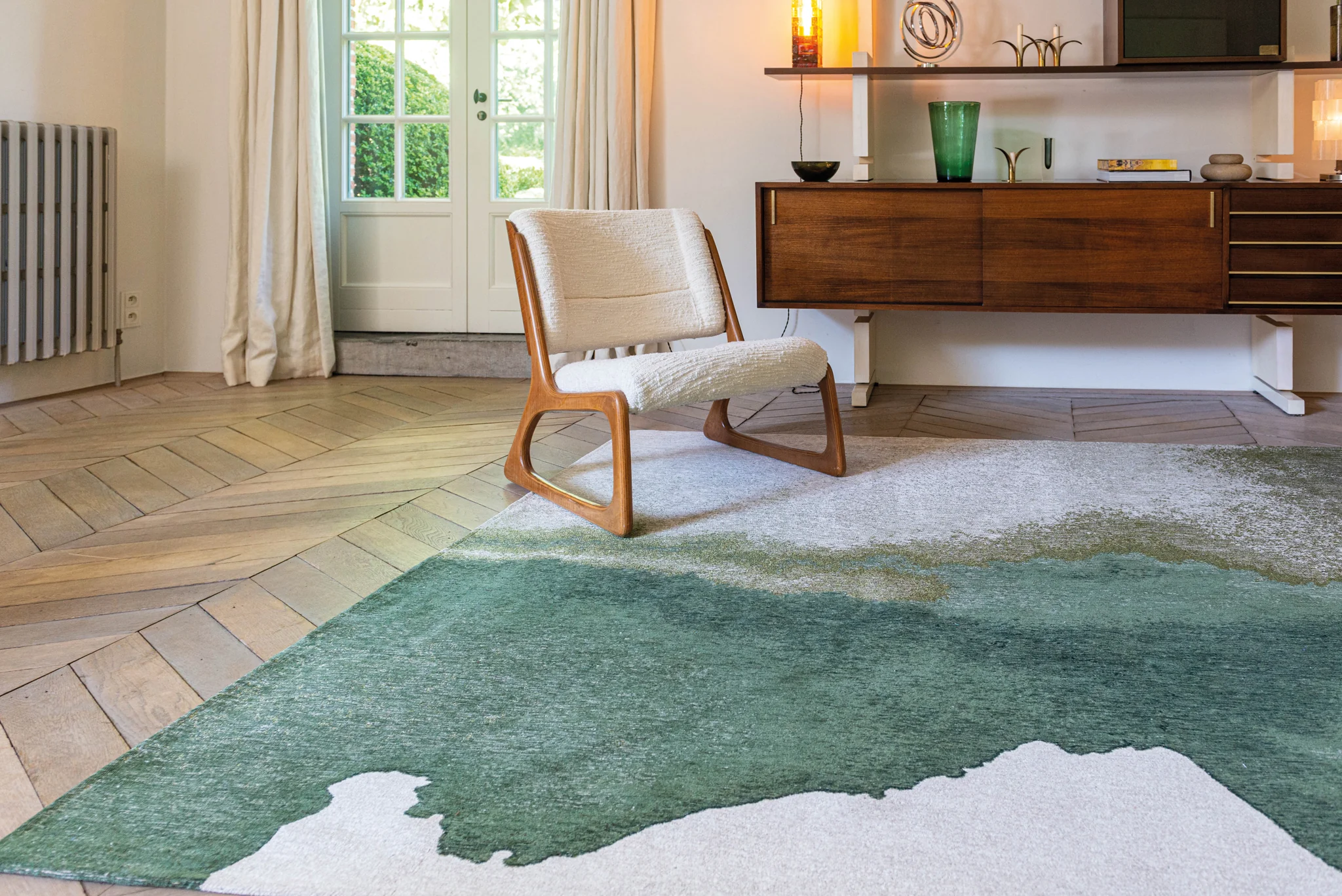 Louis de Poortere Meditation Lagoon Palm Green 9331 - Image 2
