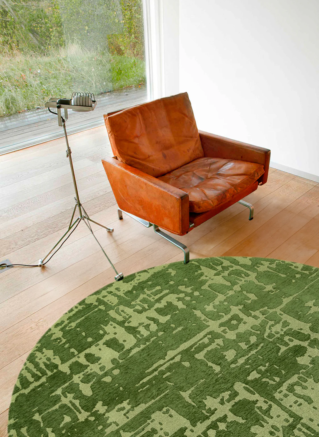 Louis de Poortere Structures Baobab Round Perrier's Green 9202 - Image 2