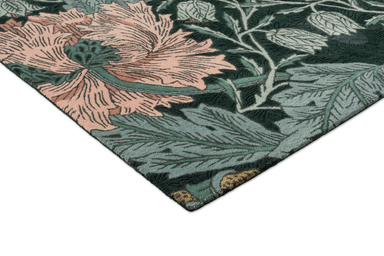 Morris & Co Honeysuckle Tulip Teal 130407 - Image 4