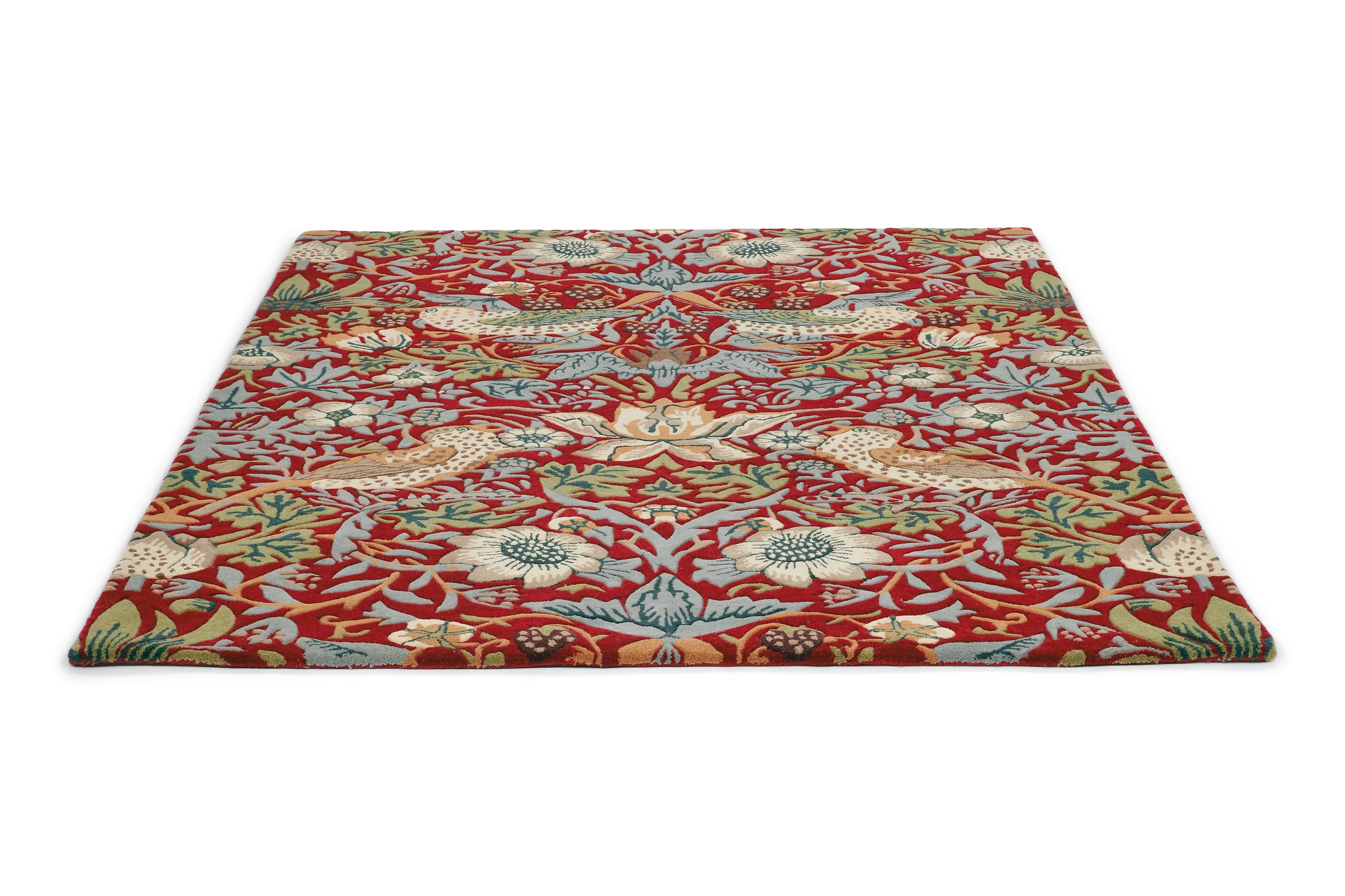 Morris & Co Strawberry Thief Crimson 27700 - Image 5