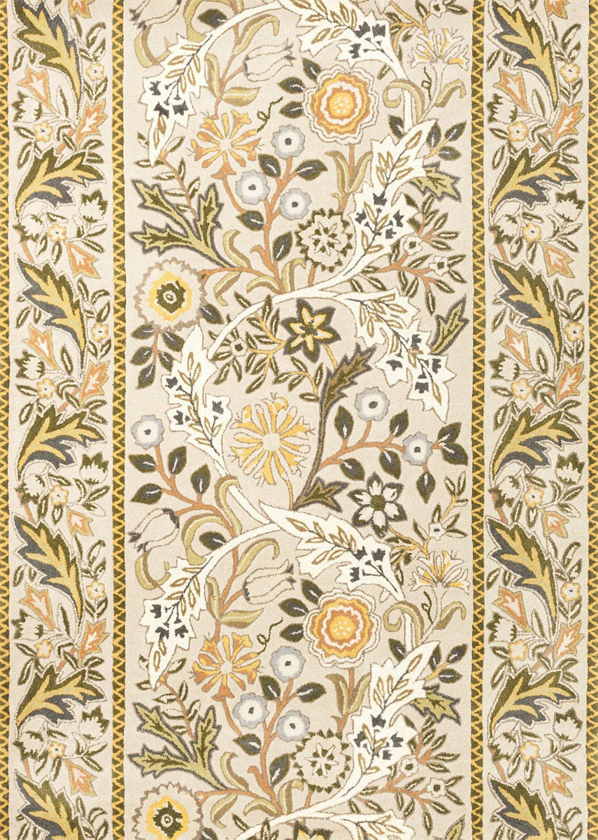 Morris & Co Wilhelmina Linen Mustard 127401 - Image 7