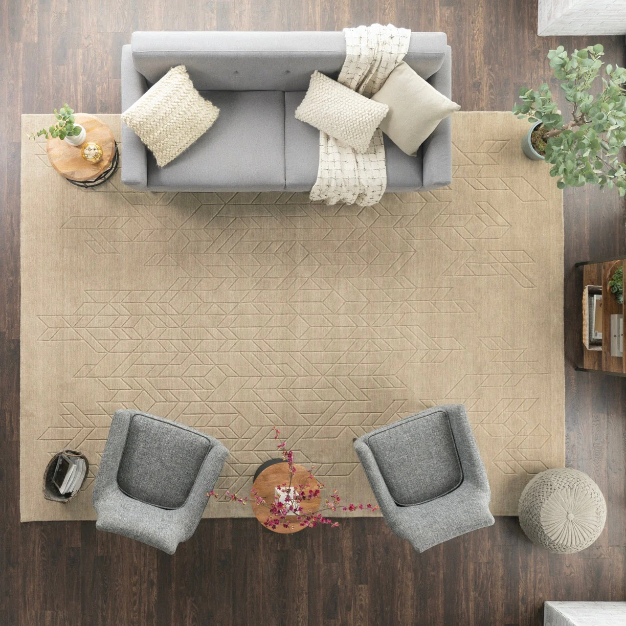 Nourison Alessia Beige ALE01 - Image 4