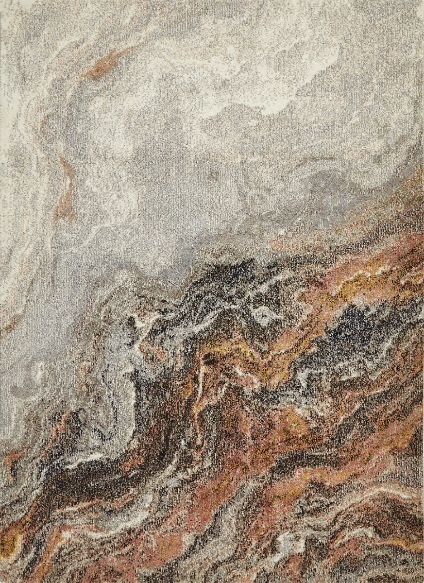 Nourison Amara Ivory Grey Taupe AMA01 - Image 6