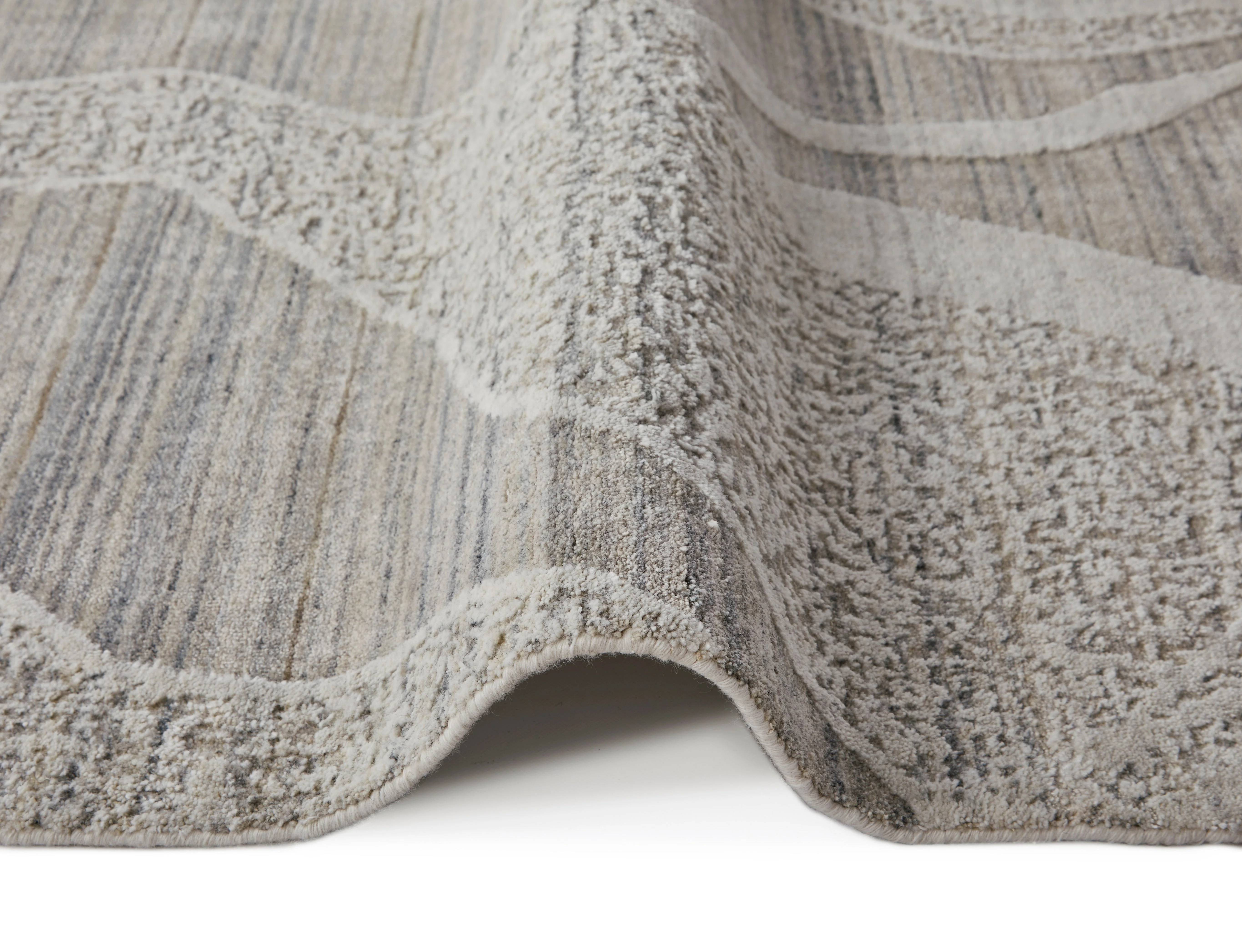 Nourison Dune White Grey DU147 - Image 5