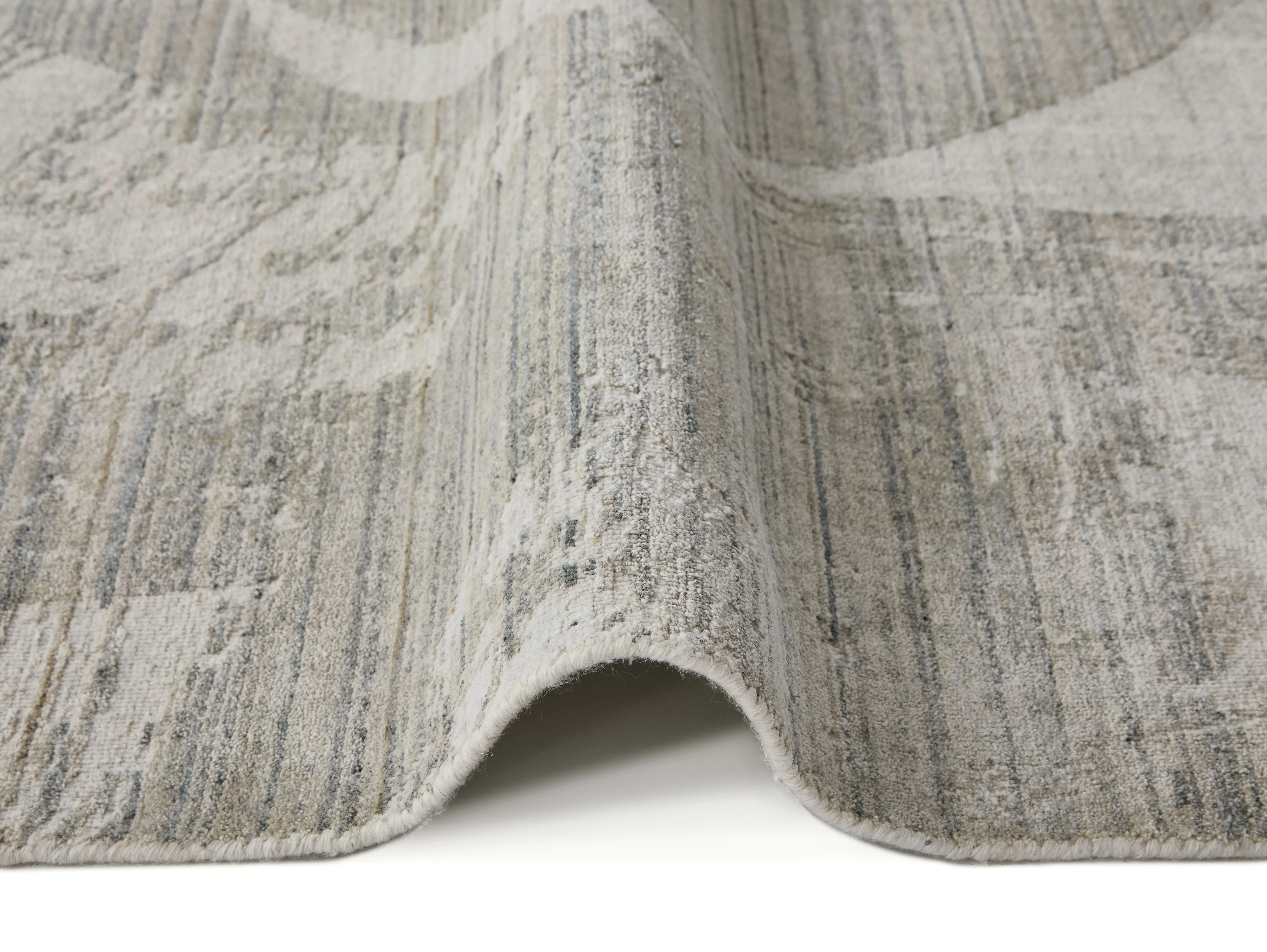 Nourison Dune White Grey DU155 - Image 5