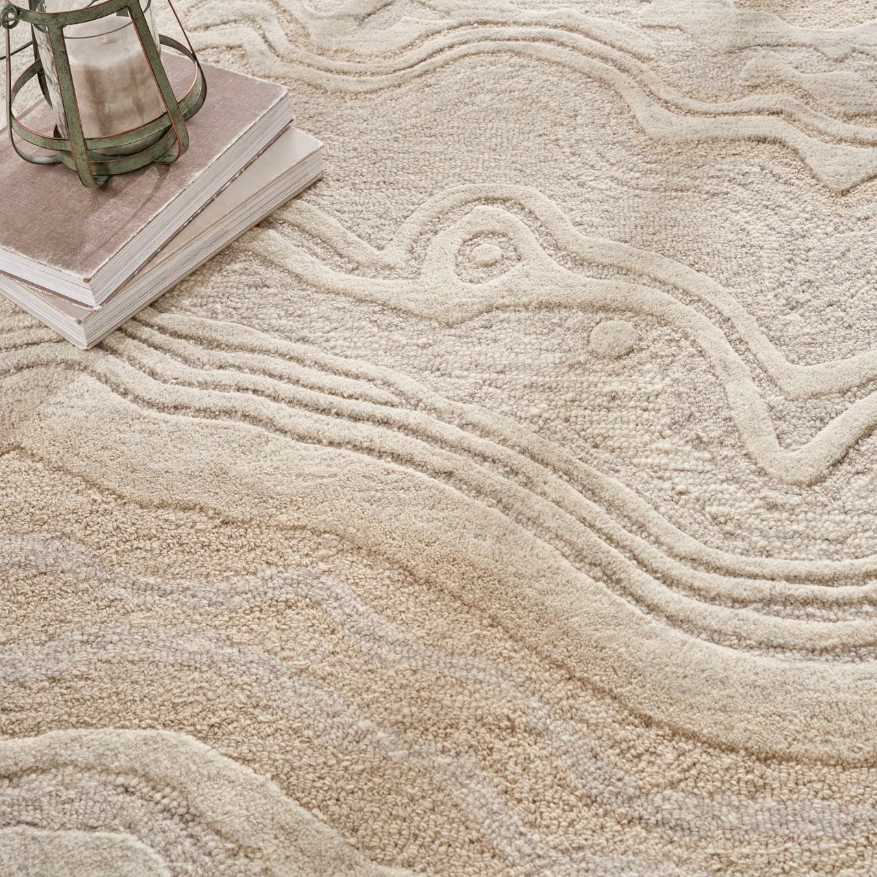 Nourison Graceful Beige GRU01 - Image 5