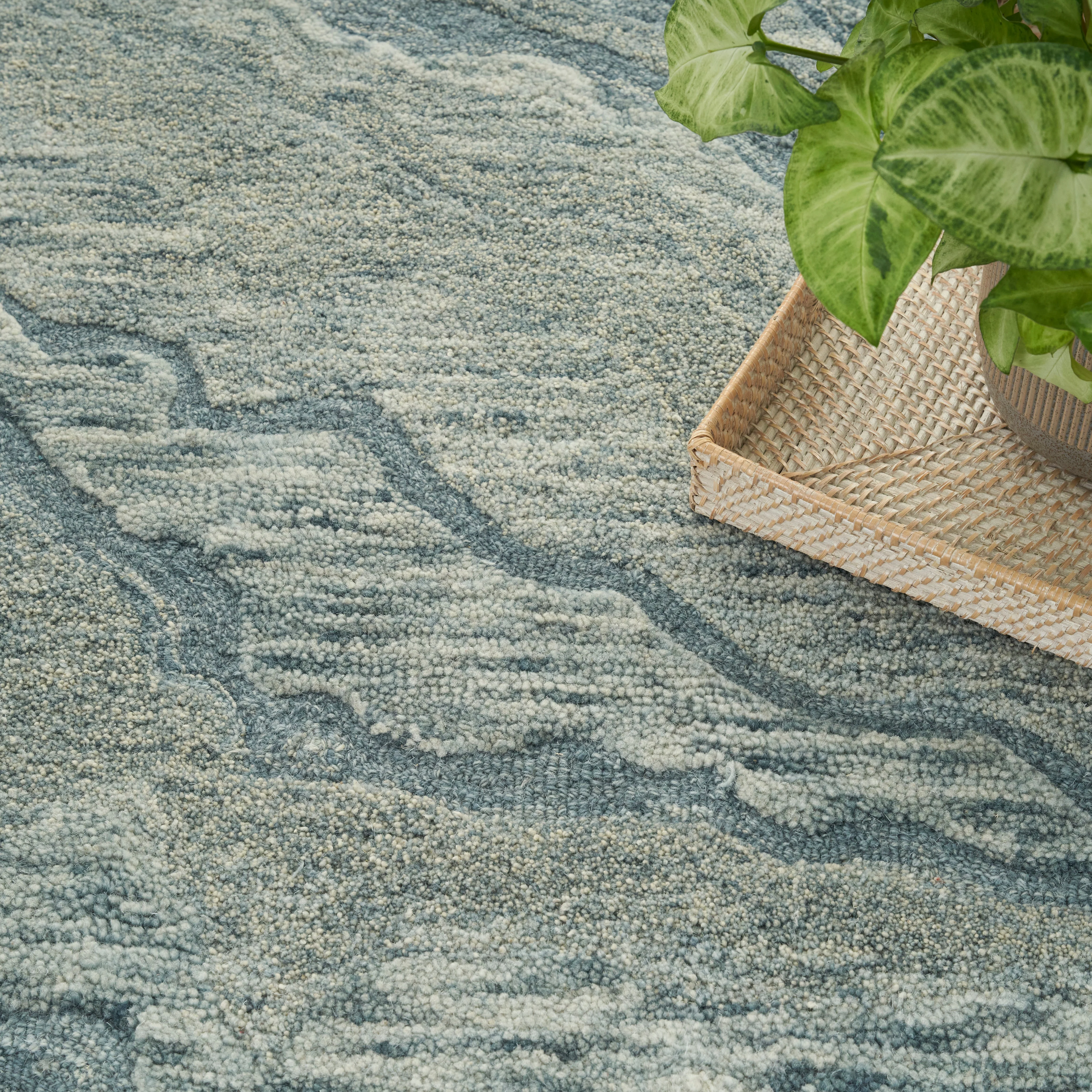 Nourison Graceful Blue GRU01 - Image 6