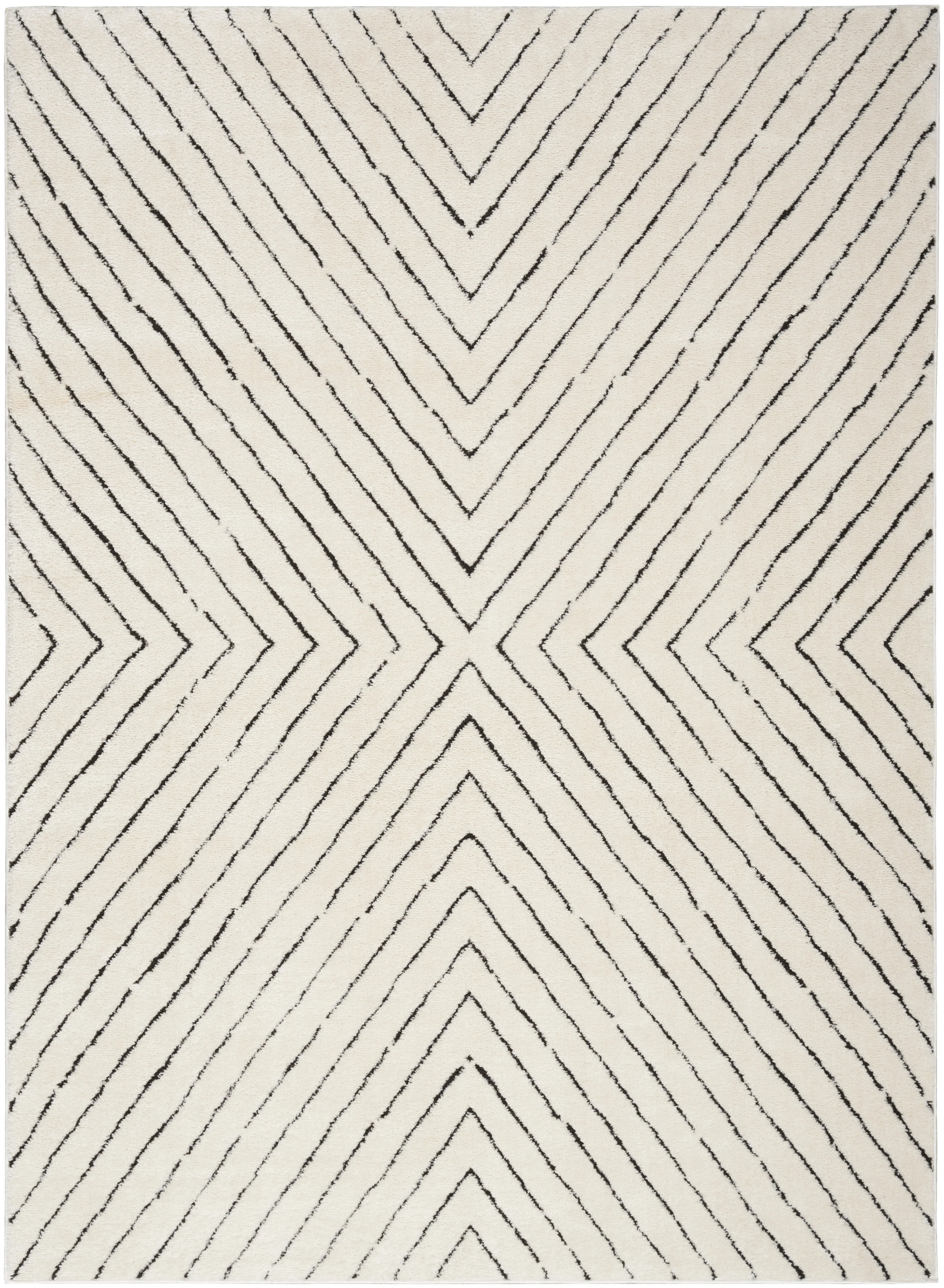 Nourison Modern Comfort Ivory Black MNC01 - Image 9