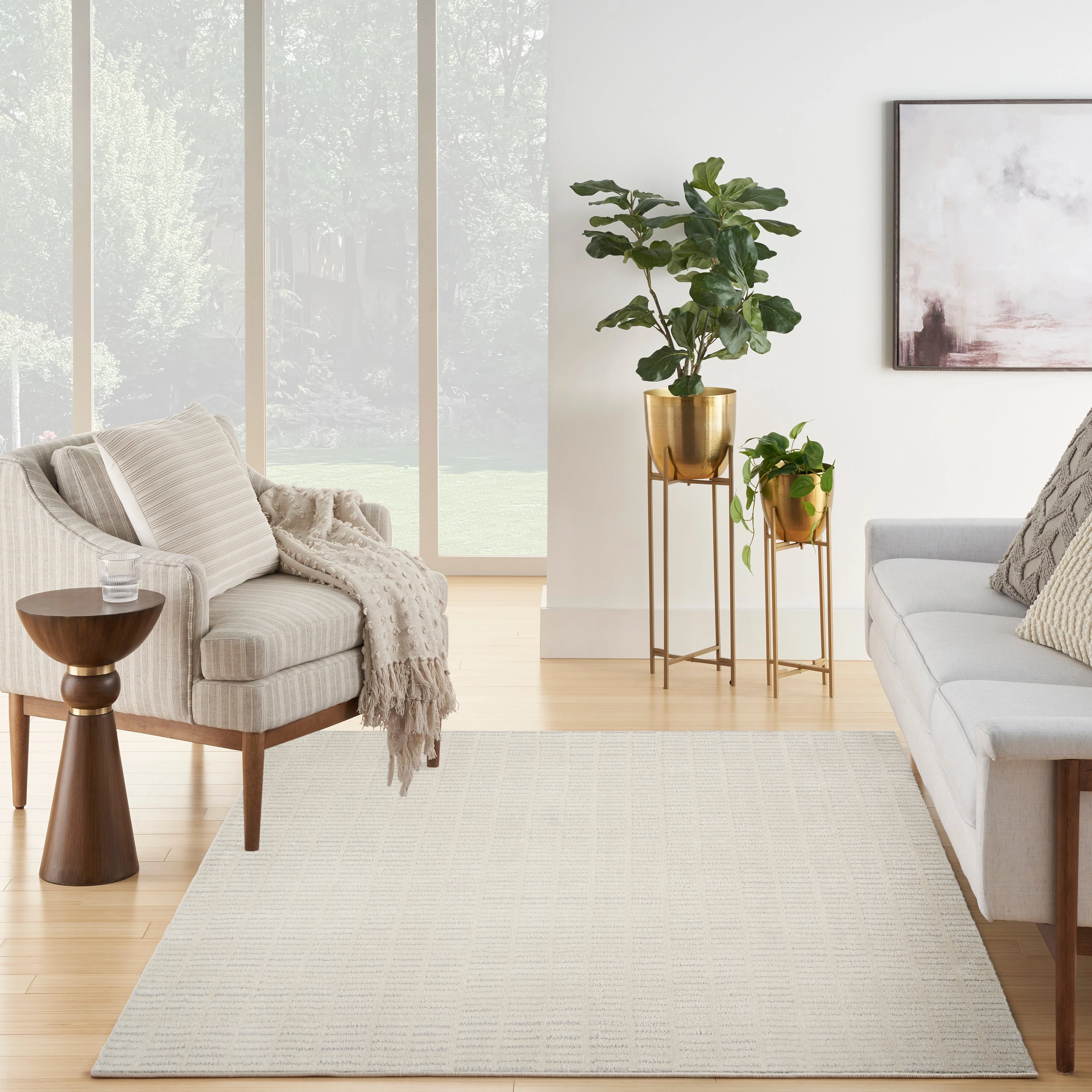 Nourison Modern Comfort Ivory Grey MNC03 - Image 2