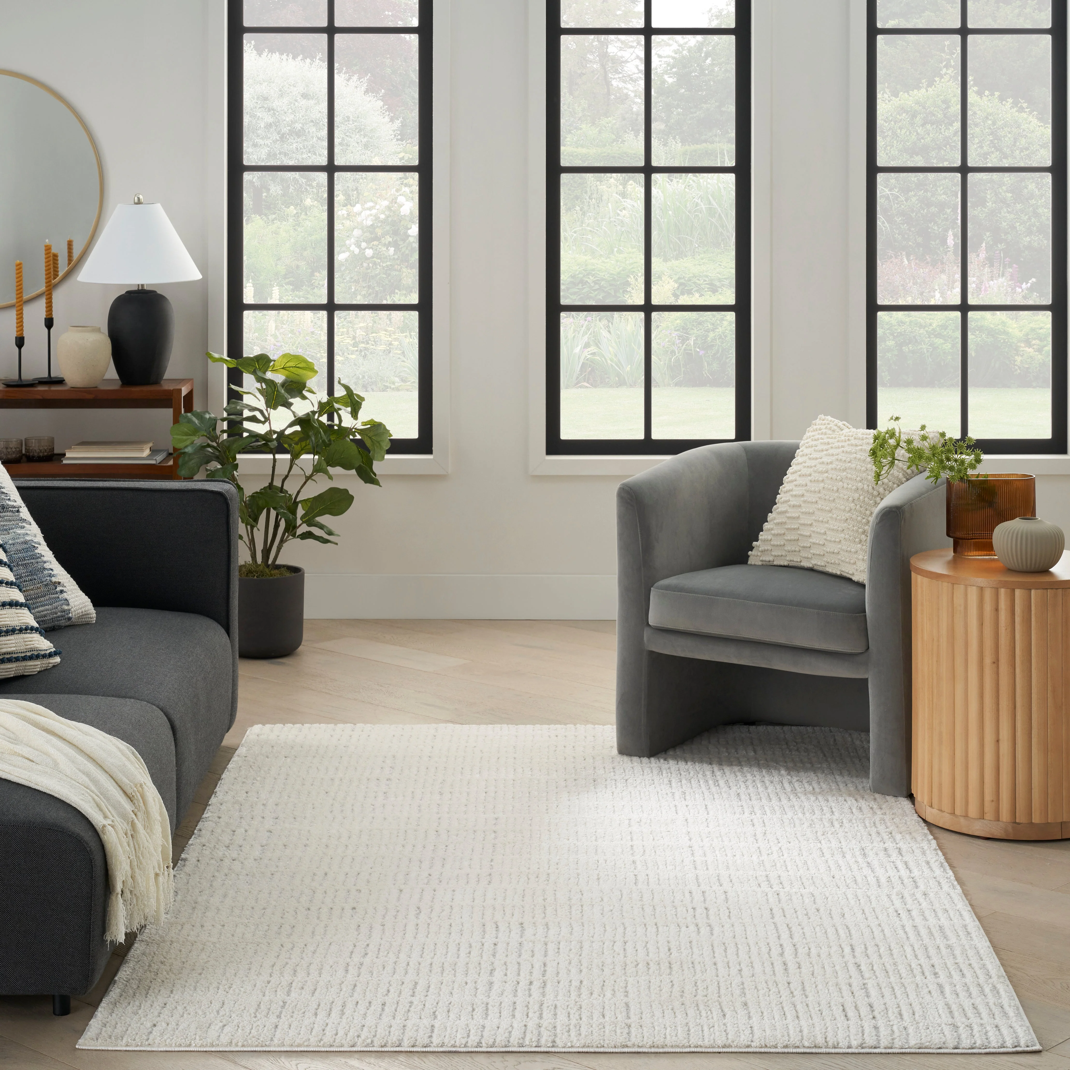 Nourison Modern Comfort Ivory Grey MNC03 - Image 3