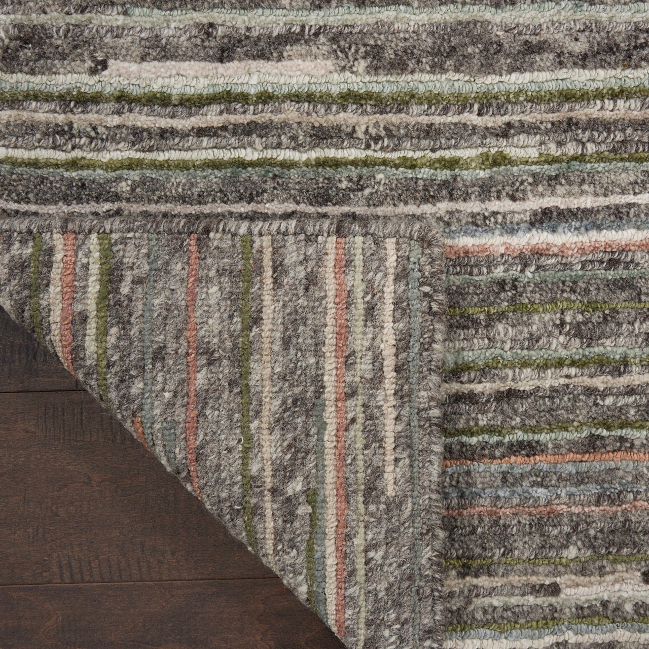 Nourison Plateau Grey Green PAE01 - Image 6