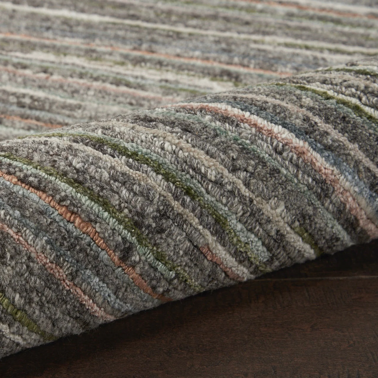 Nourison Plateau Grey Green PAE01 - Image 7