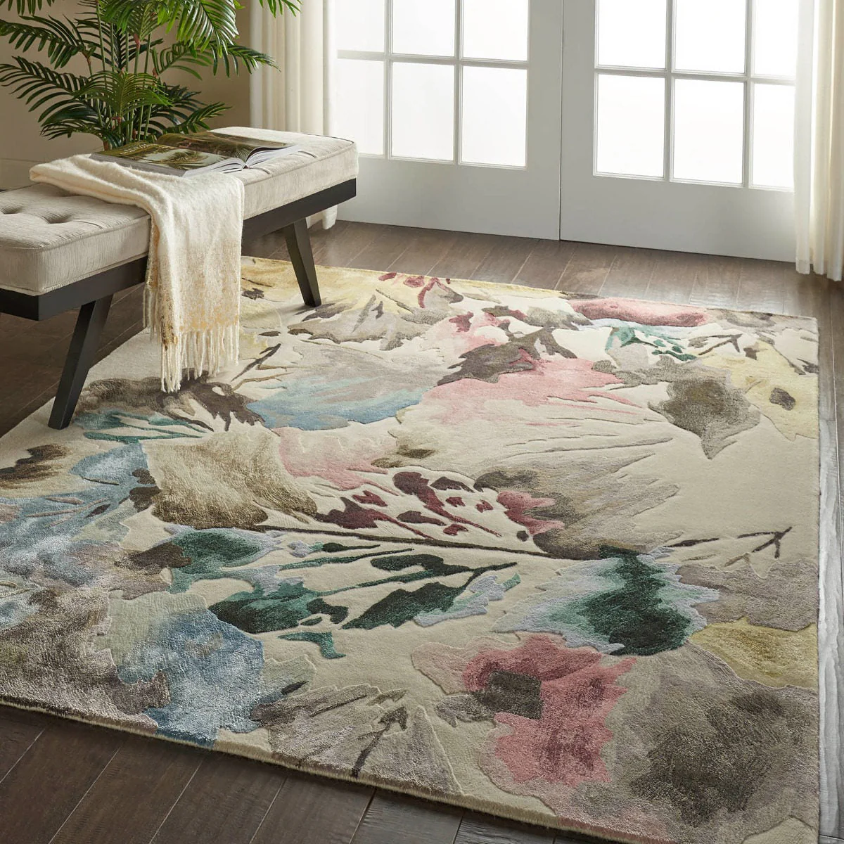 Nourison Prismatic Beige Multi PRS15 - Image 2
