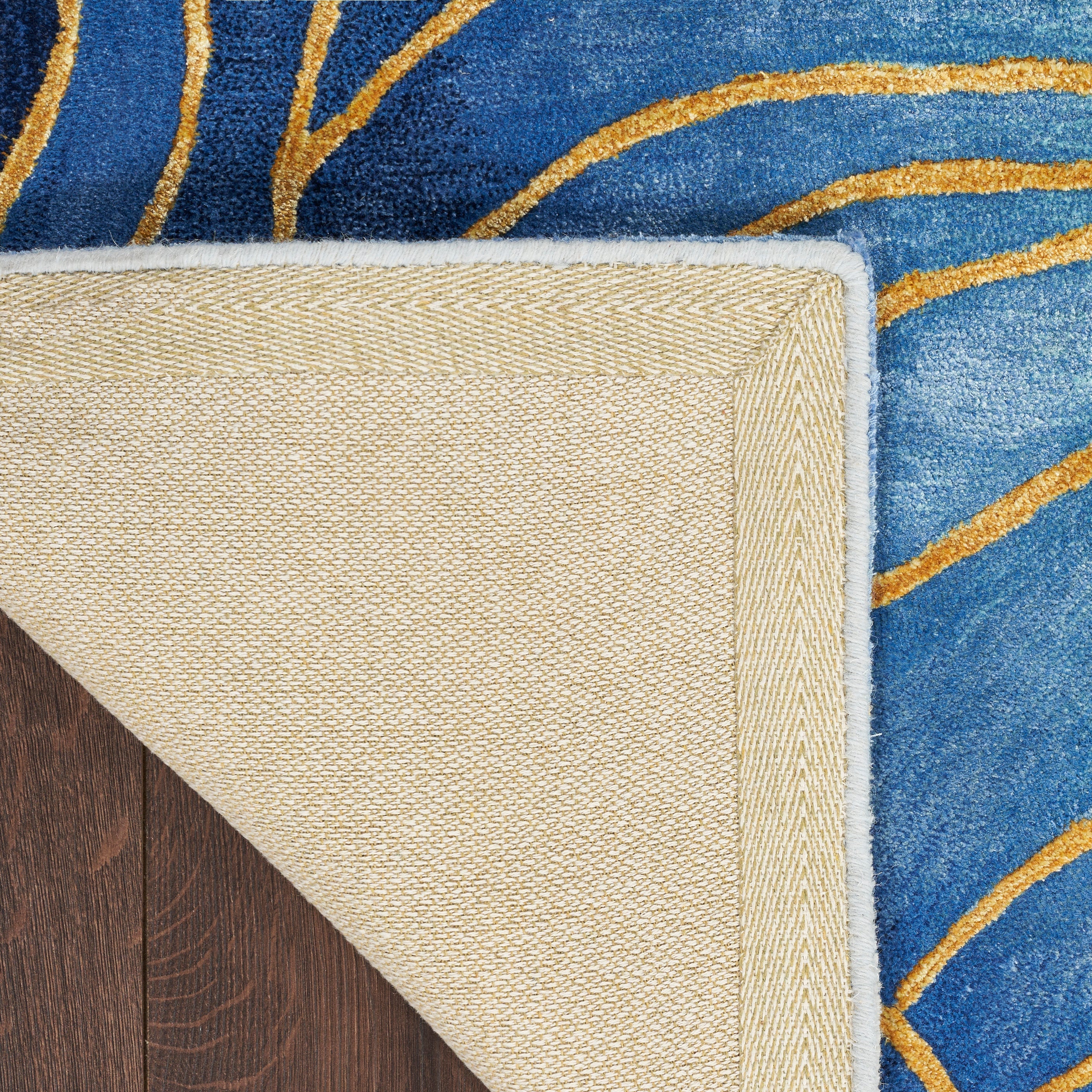 Nourison Prismatic Blue Gold PRS32 - Image 6