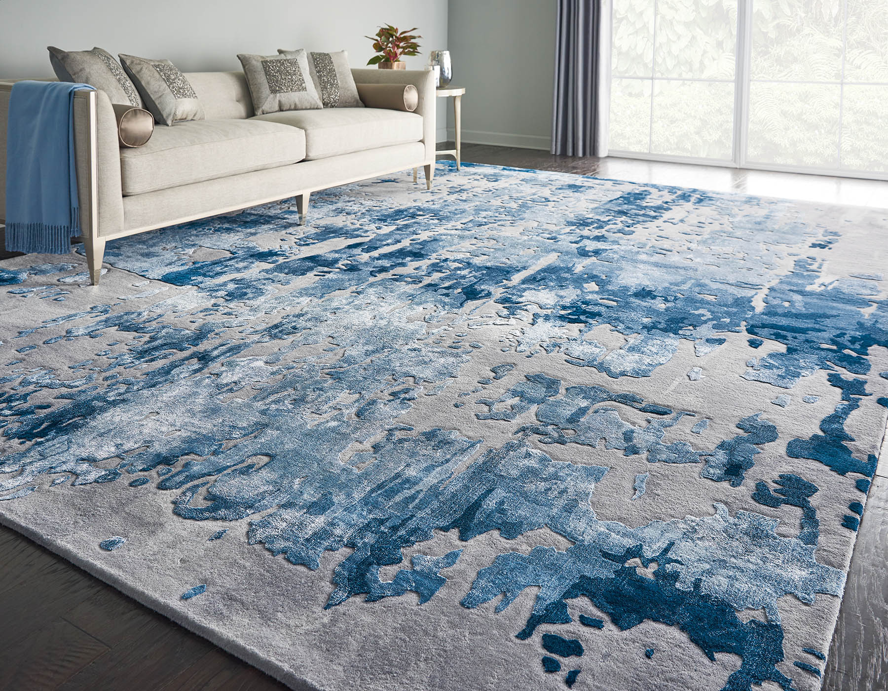 Nourison Prismatic Blue grey PRS10 - Image 2