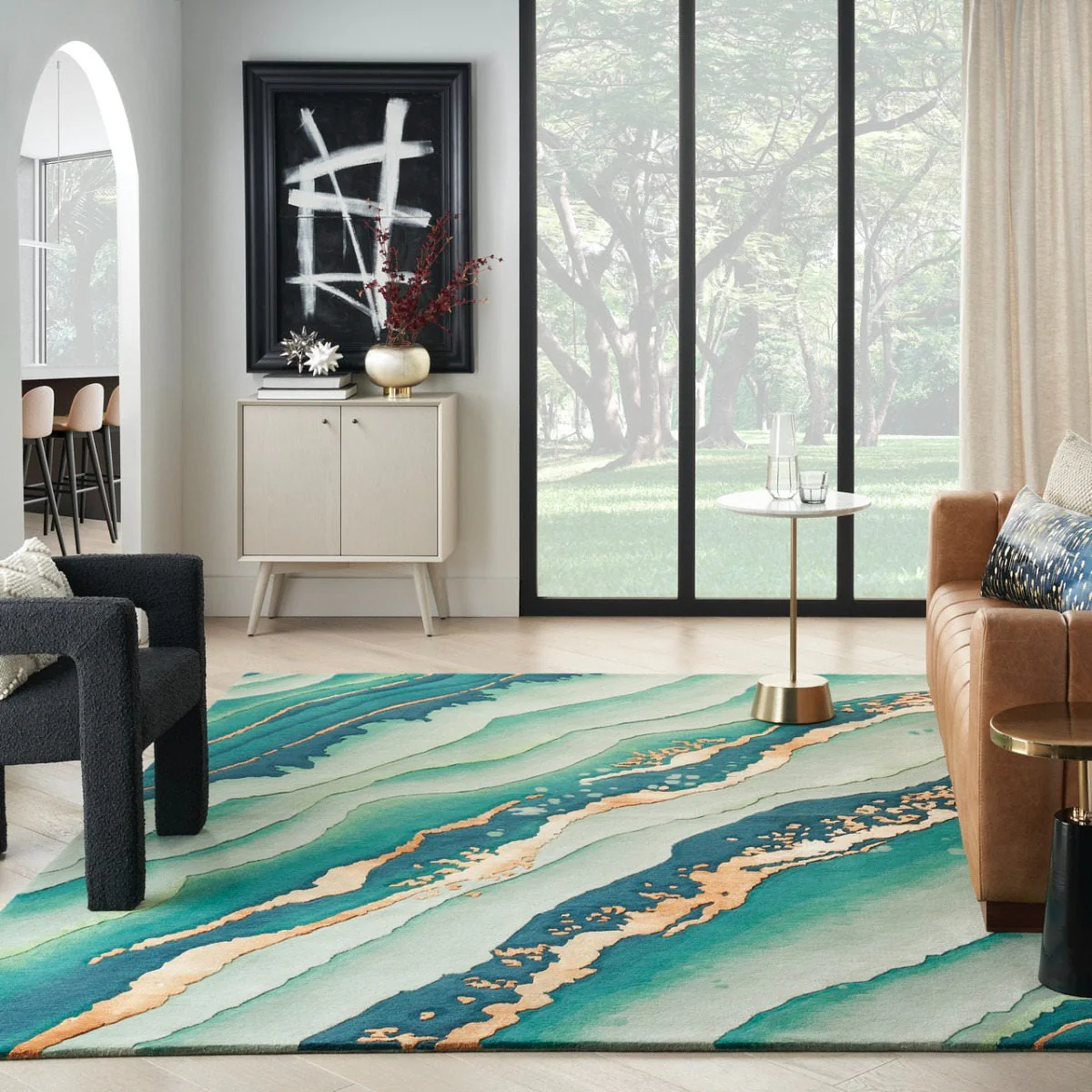 Nourison Prismatic Emerald PRS30 - Image 3