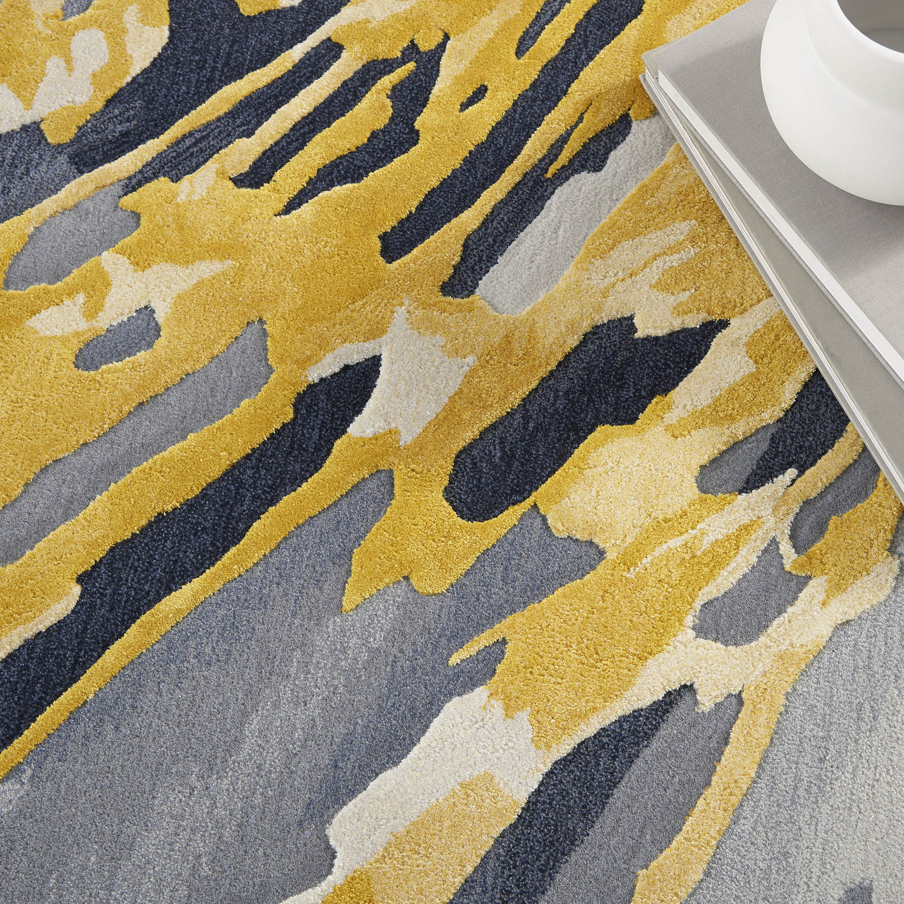 Nourison Prismatic Grey Gold PRS24 - Image 6