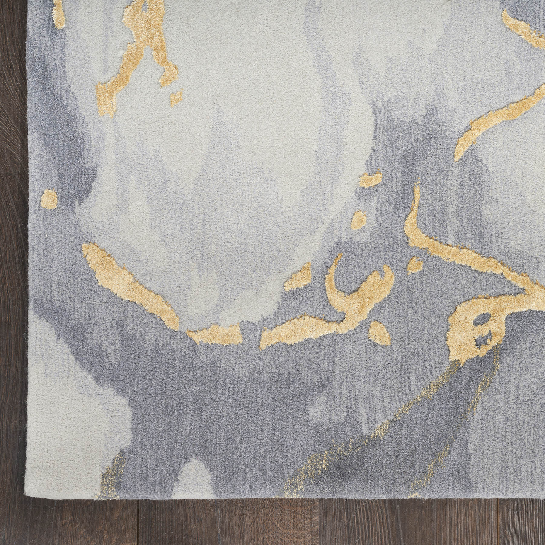 Nourison Prismatic Grey Gold PRS28 - Image 4