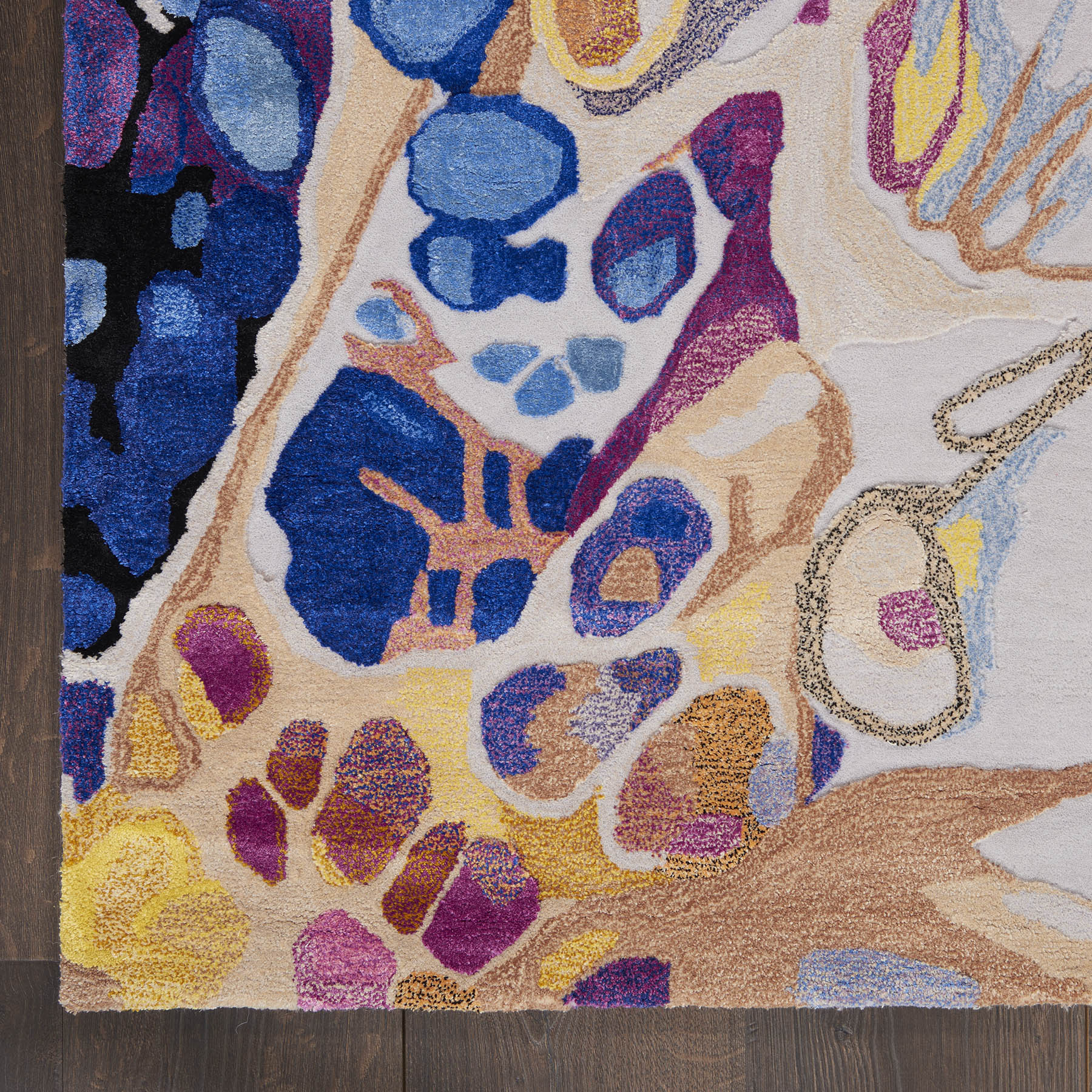 Nourison Prismatic Grey Lilac Multi PRS20 - Image 5
