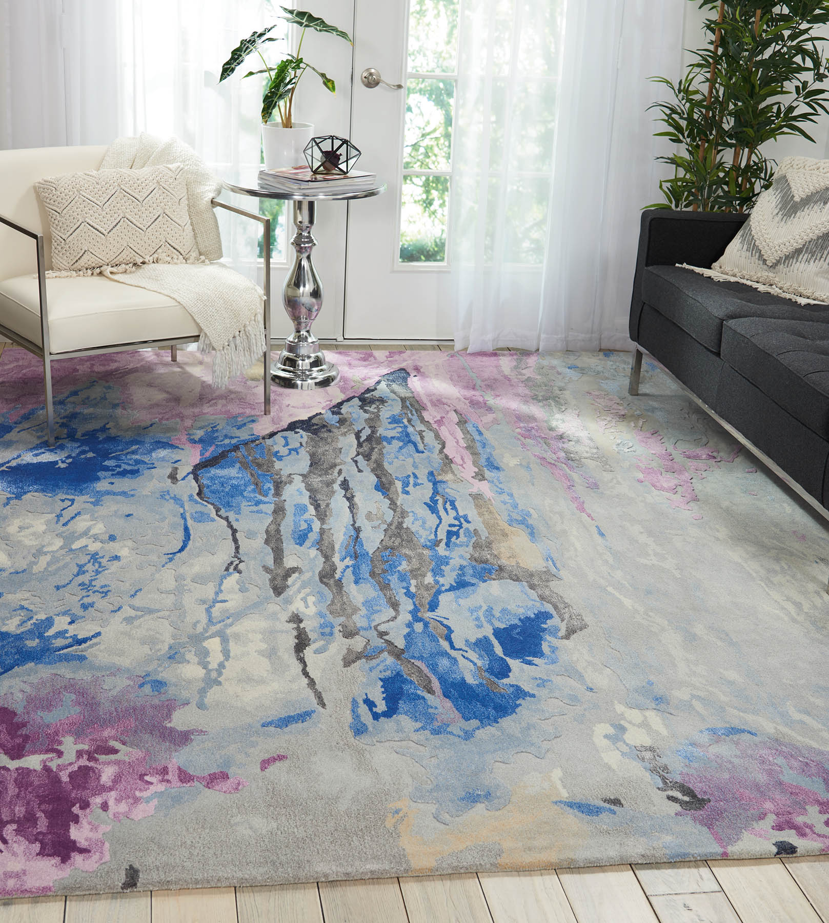 Nourison Prismatic Grey Multicolor PRS11 - Image 3