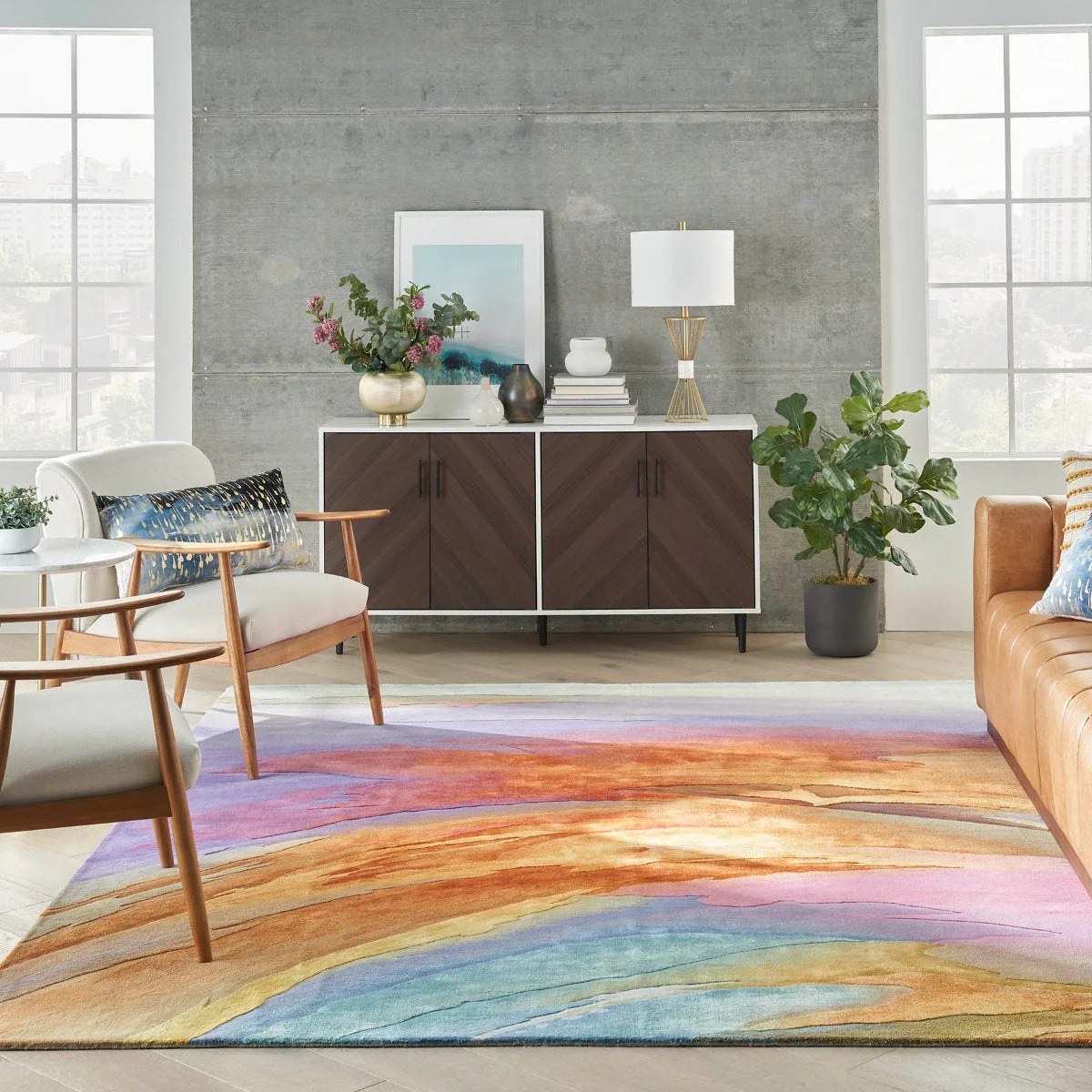 Nourison Prismatic Multicolour PRS25 - Image 2