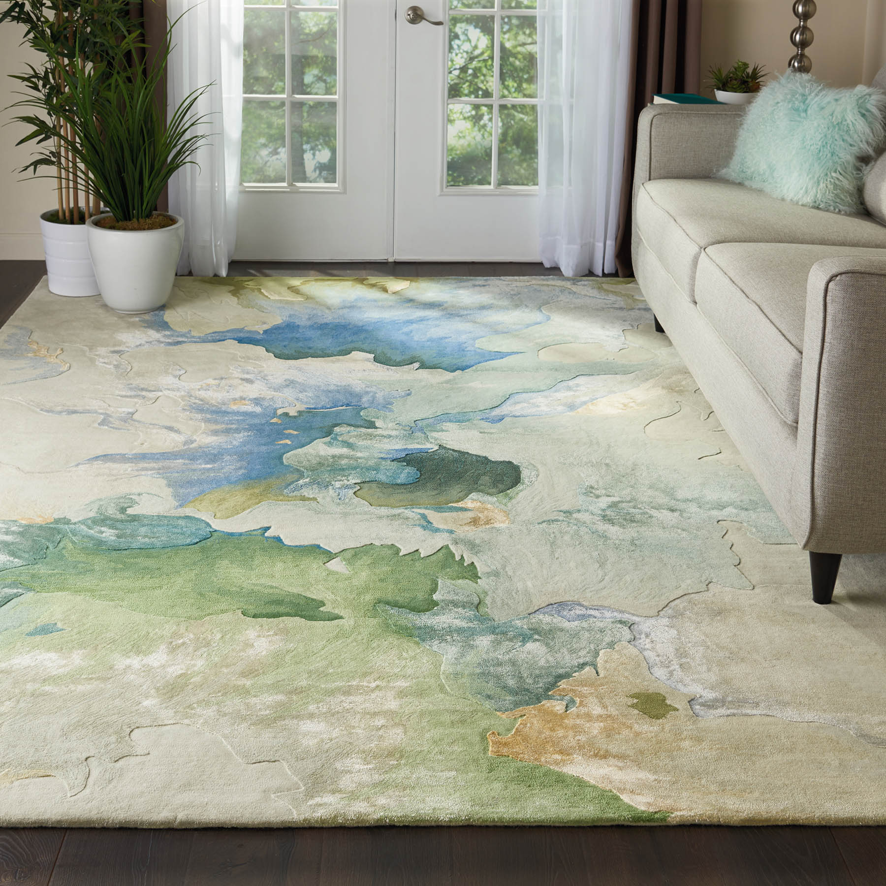Nourison Prismatic Seafoam PRS16 - Image 3