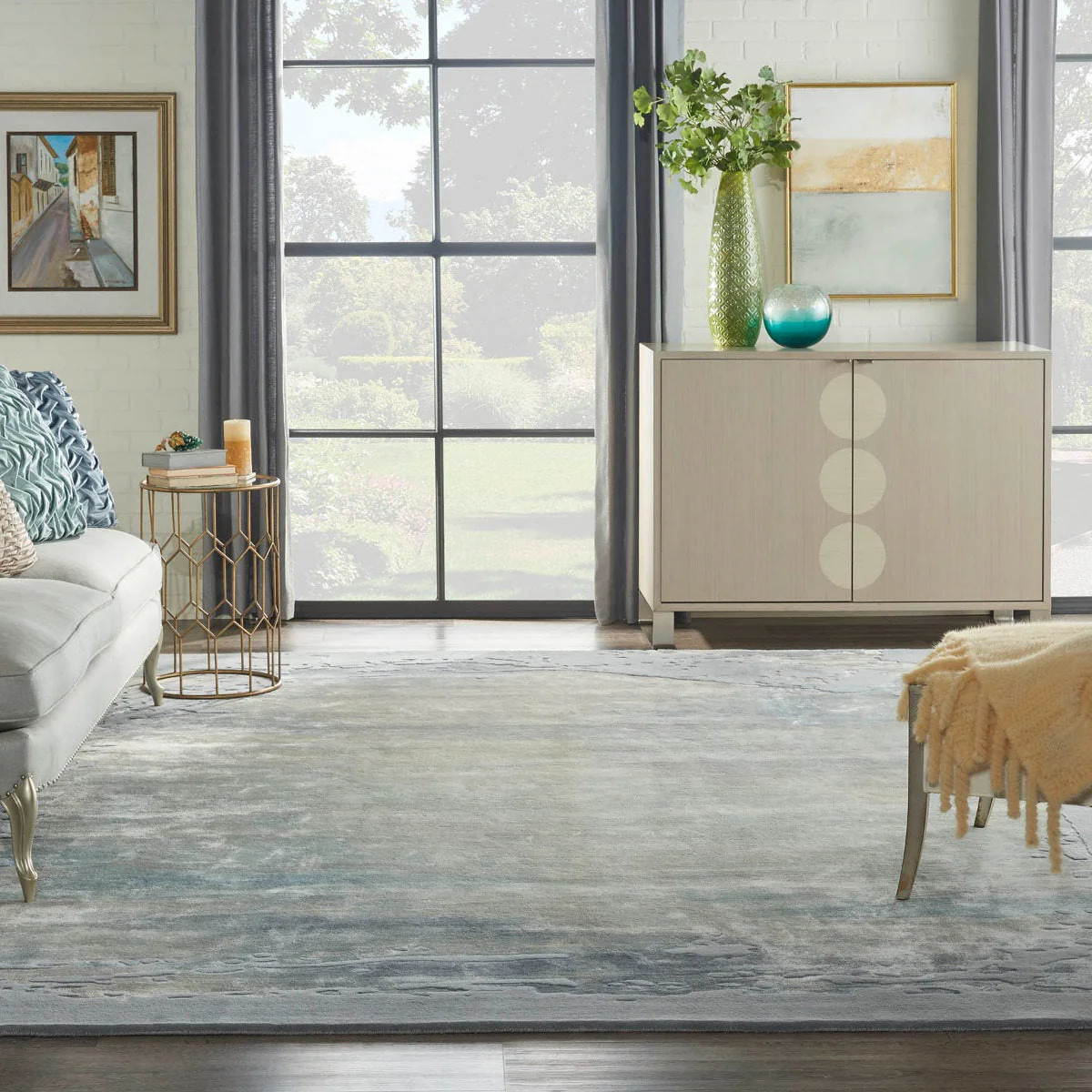 Nourison Prismatic Seafoam Silver PRS19 - Image 4